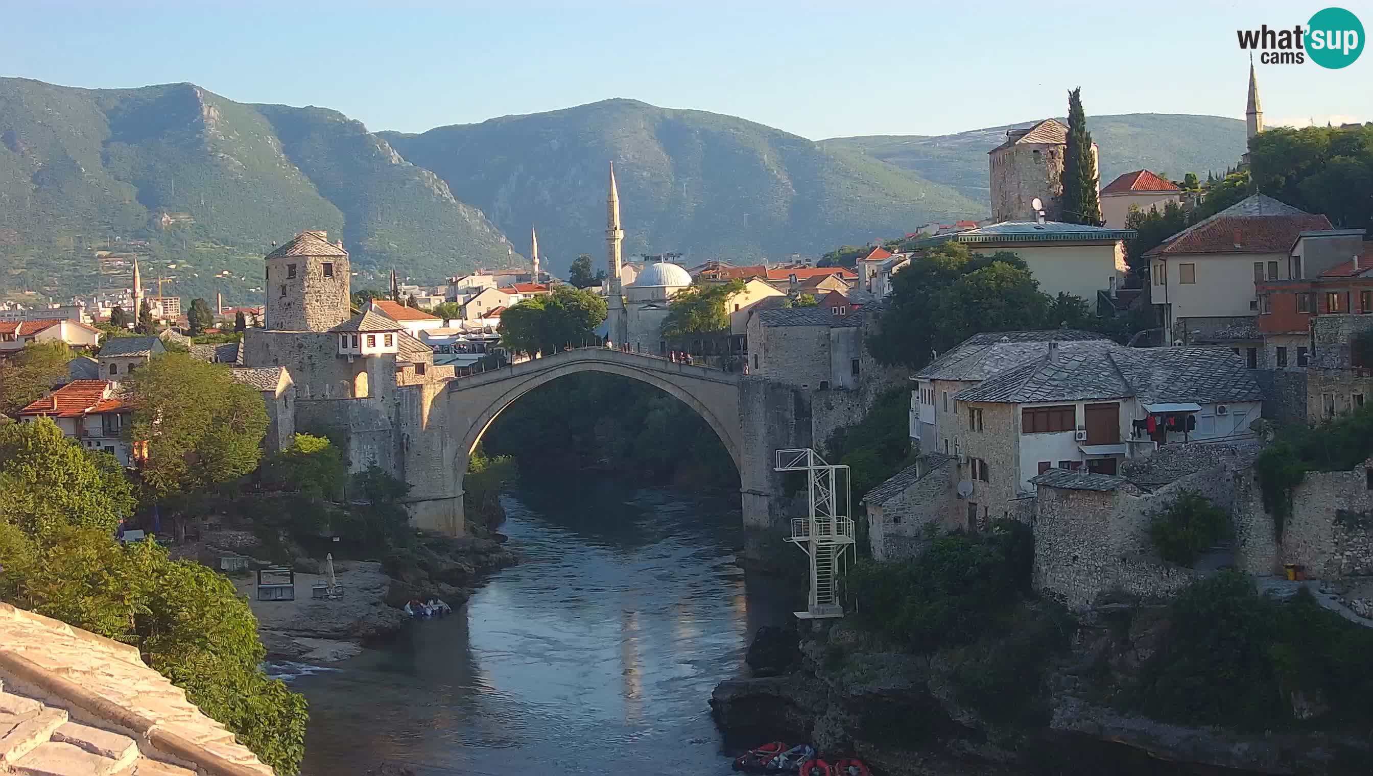 Mostar web kamera – Stari Most i rijeka Neretva – Goa Mostar
