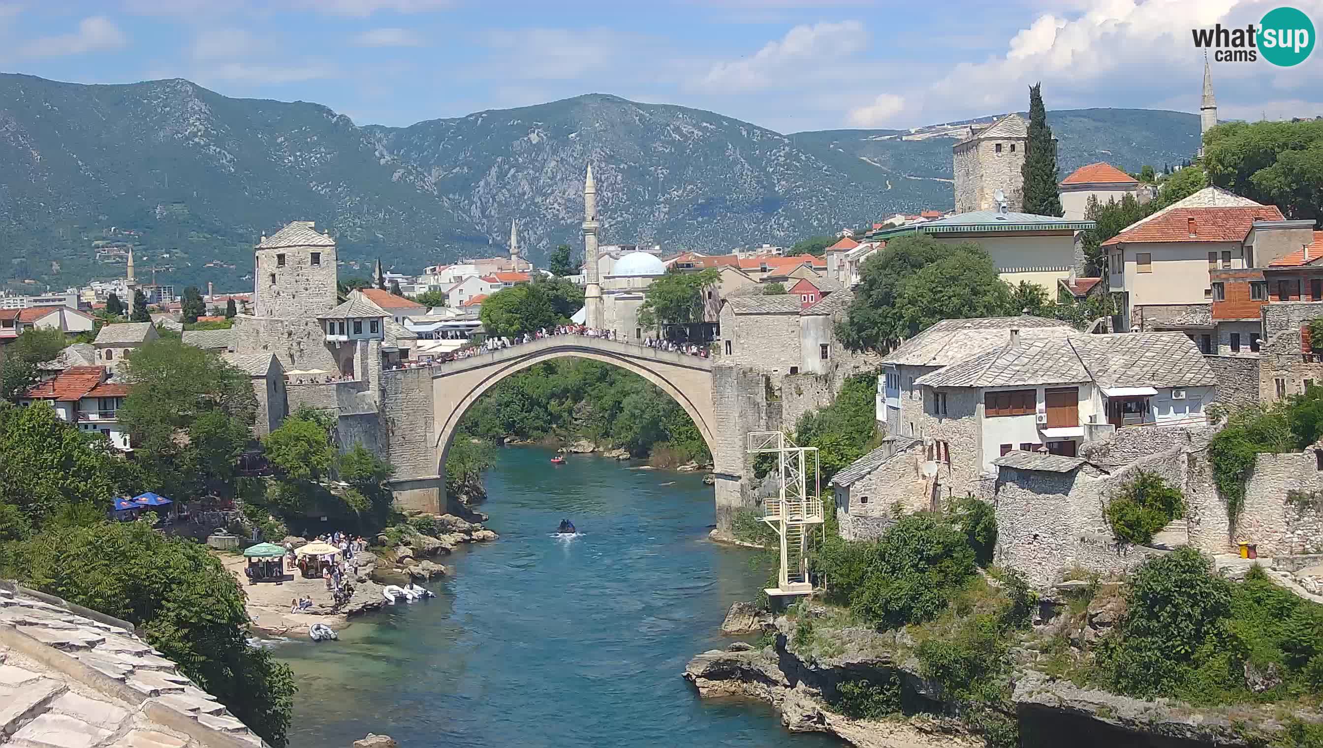 Mostar webcam – LIVE Old Bridge and Neretva river