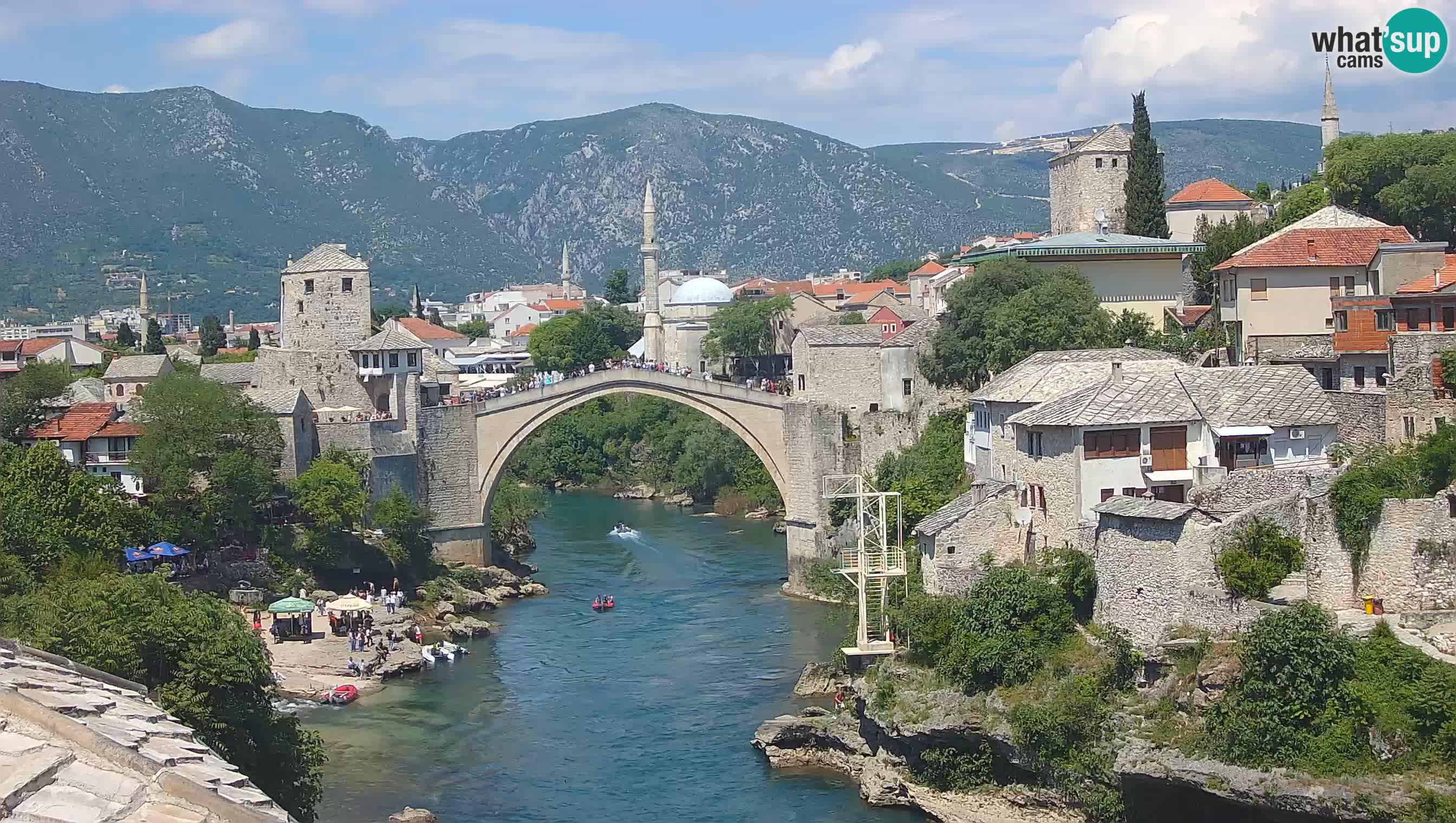 Mostar web kamera – Stari Most i rijeka Neretva – Goa Mostar