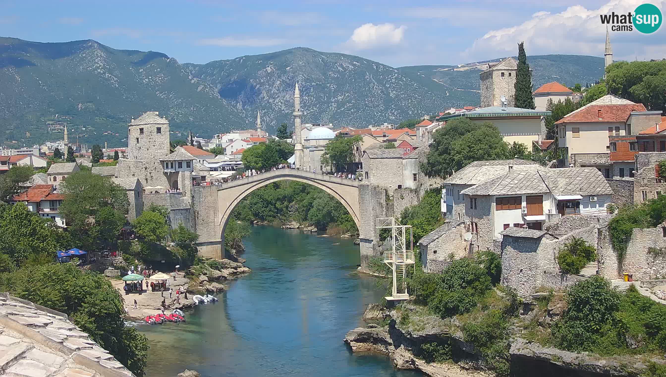 Webcam Mostar – Il Ponte Vecchio sul fiume Neretva