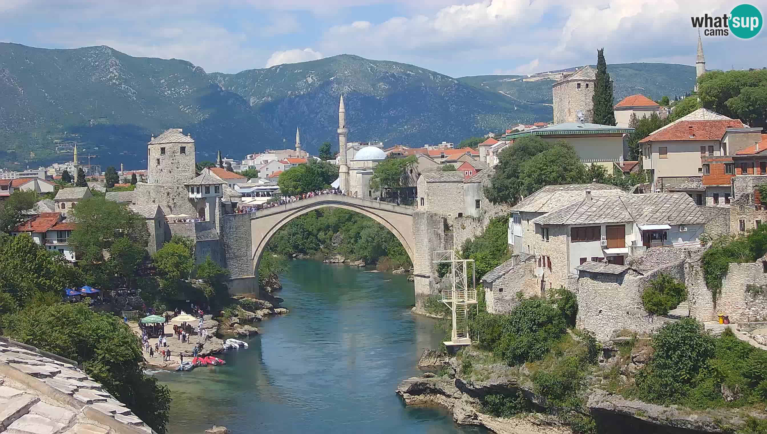 Mostar webcam – LIVE Old Bridge and Neretva river
