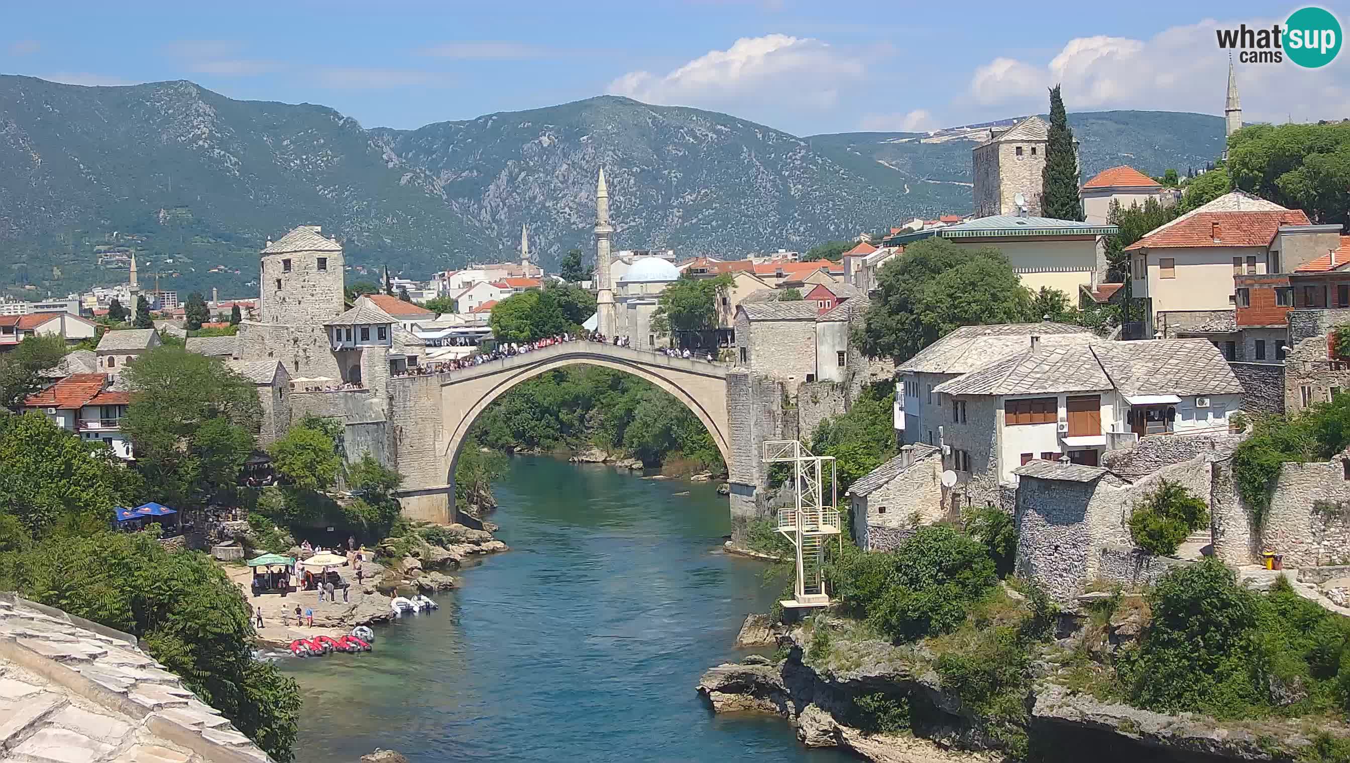 Webcam Mostar – Il Ponte Vecchio sul fiume Neretva