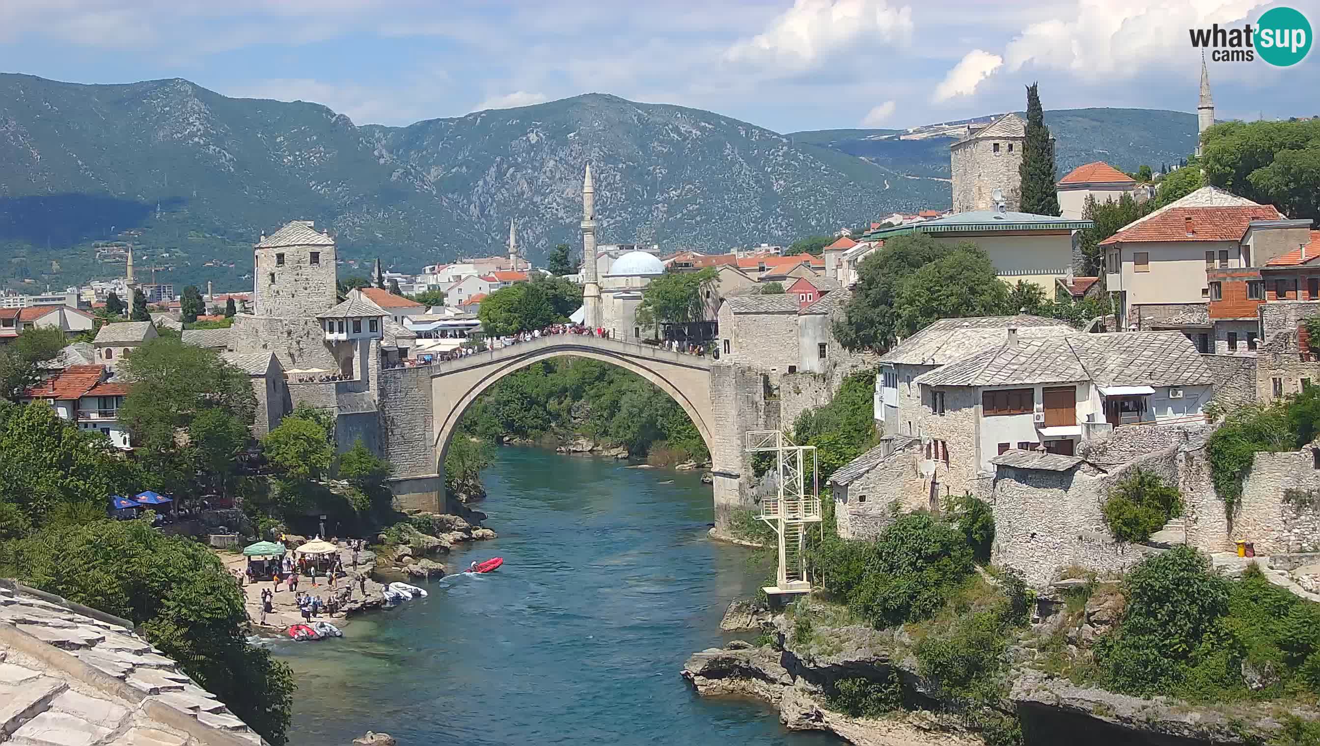Webcam Mostar – Il Ponte Vecchio sul fiume Neretva
