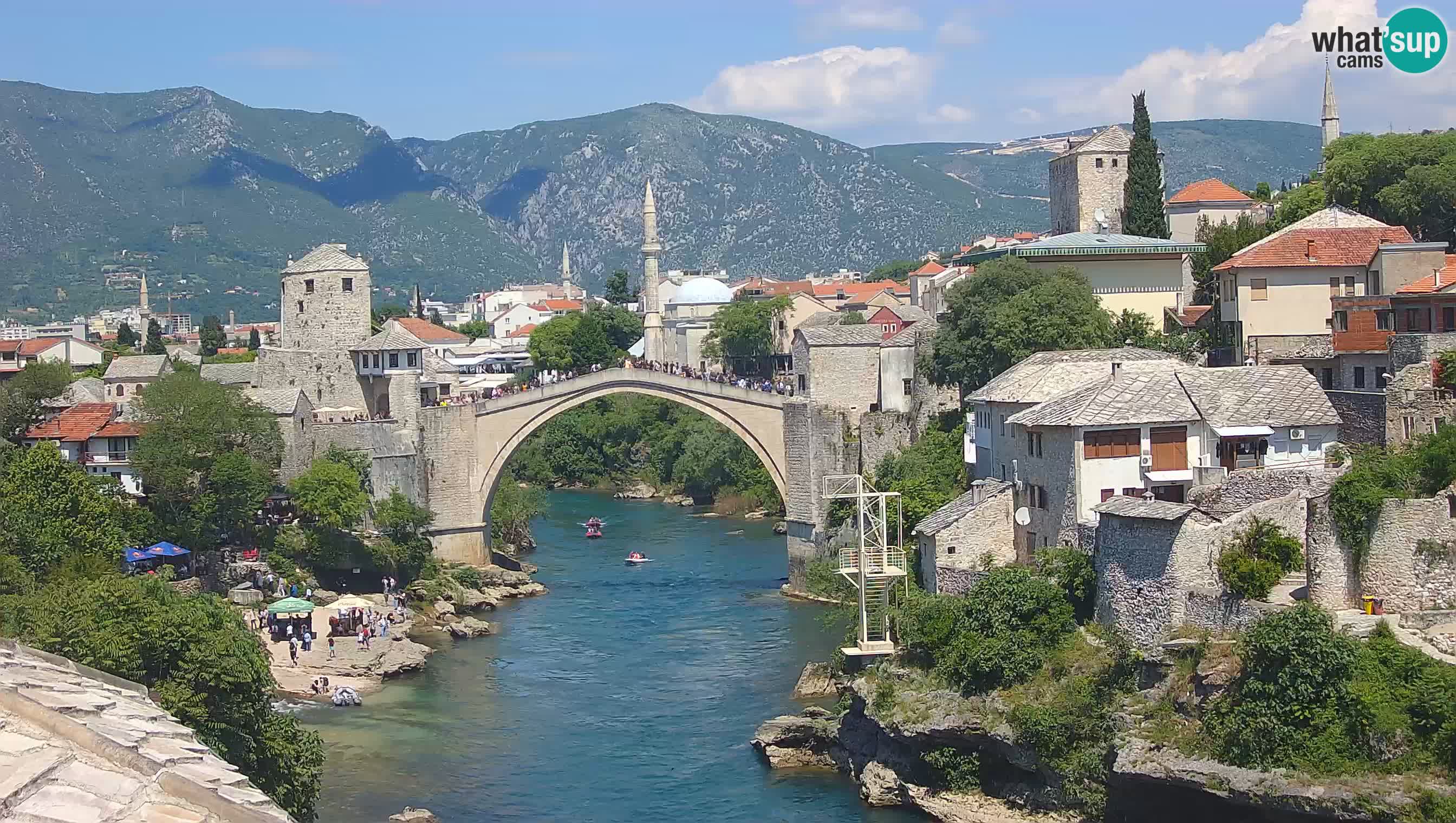 Mostar web kamera – Stari Most i rijeka Neretva – Goa Mostar