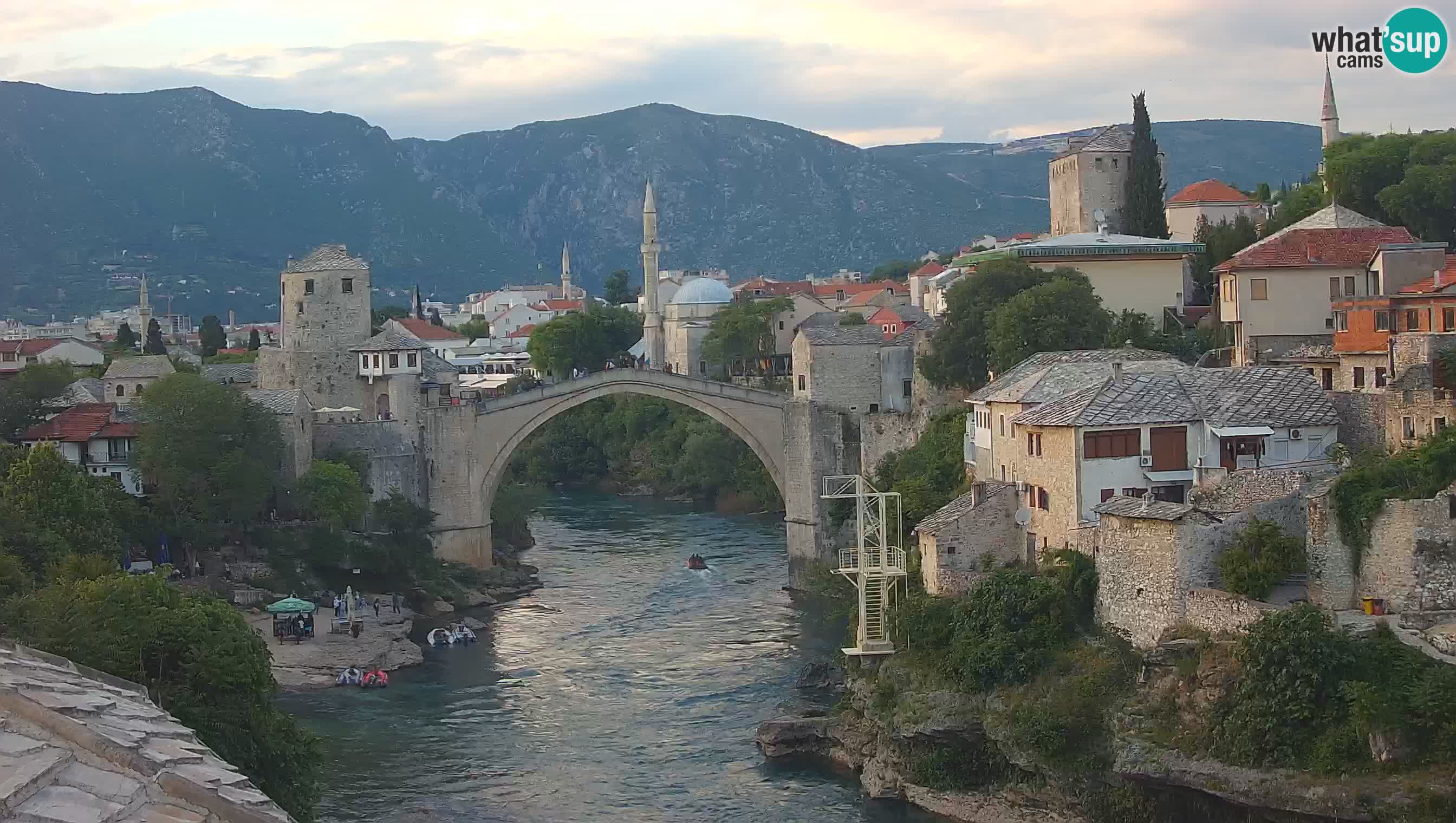 Webcam de Mostar – Le Vieux Pont sur la rivière Neretva