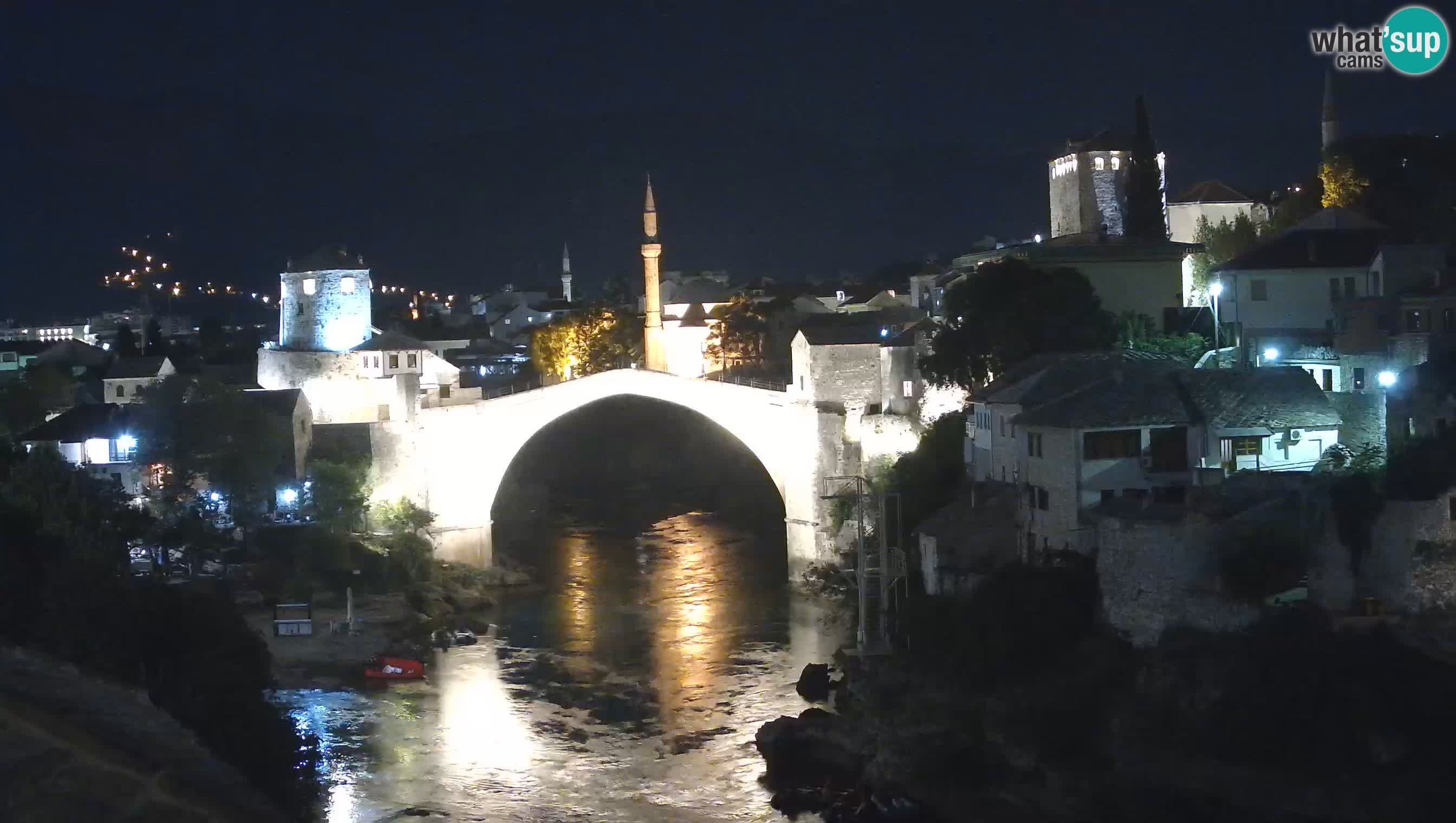 Webcam de Mostar – Le Vieux Pont sur la rivière Neretva