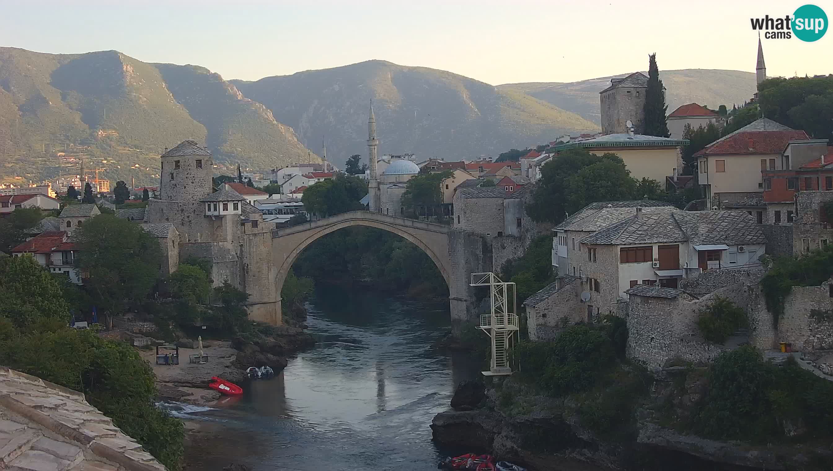 Mostar web kamera – Stari Most i rijeka Neretva – Goa Mostar
