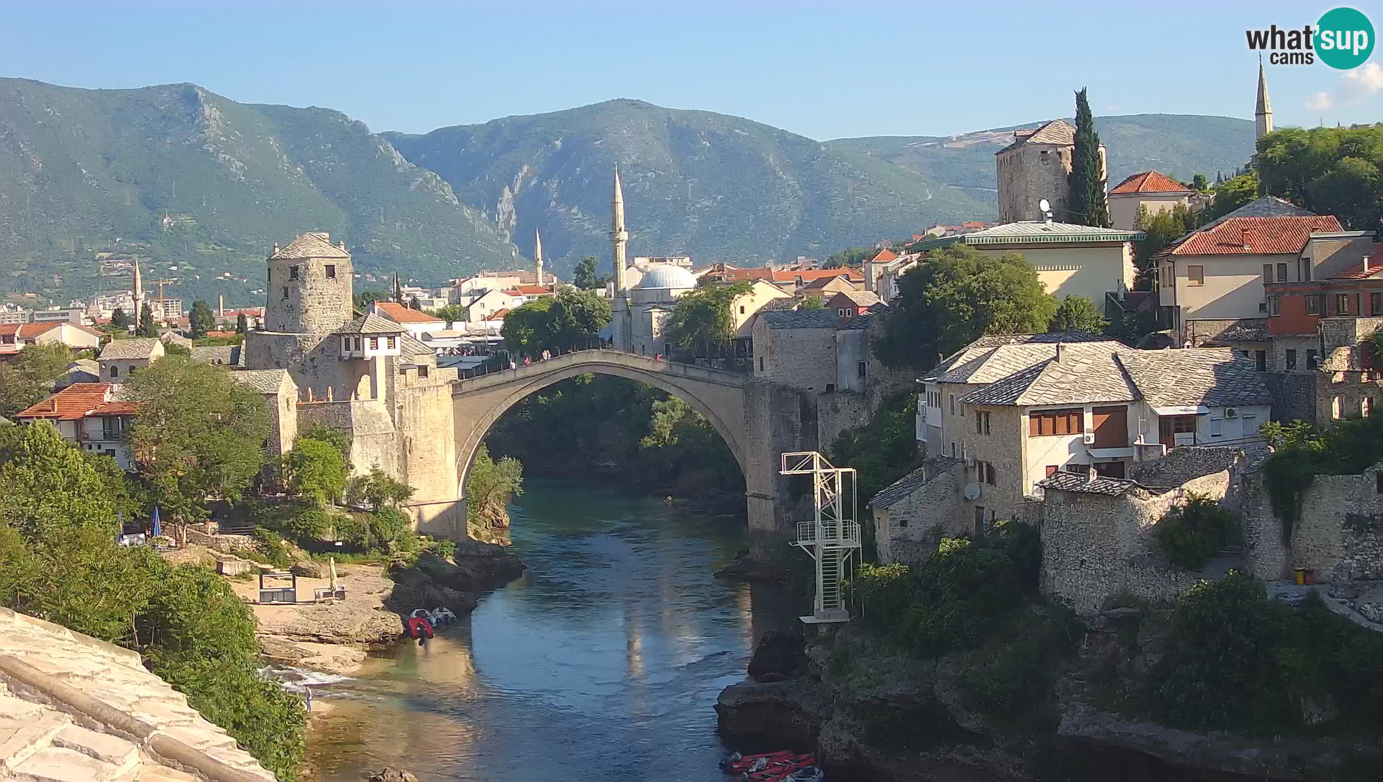 Webcam Mostar – Il Ponte Vecchio sul fiume Neretva