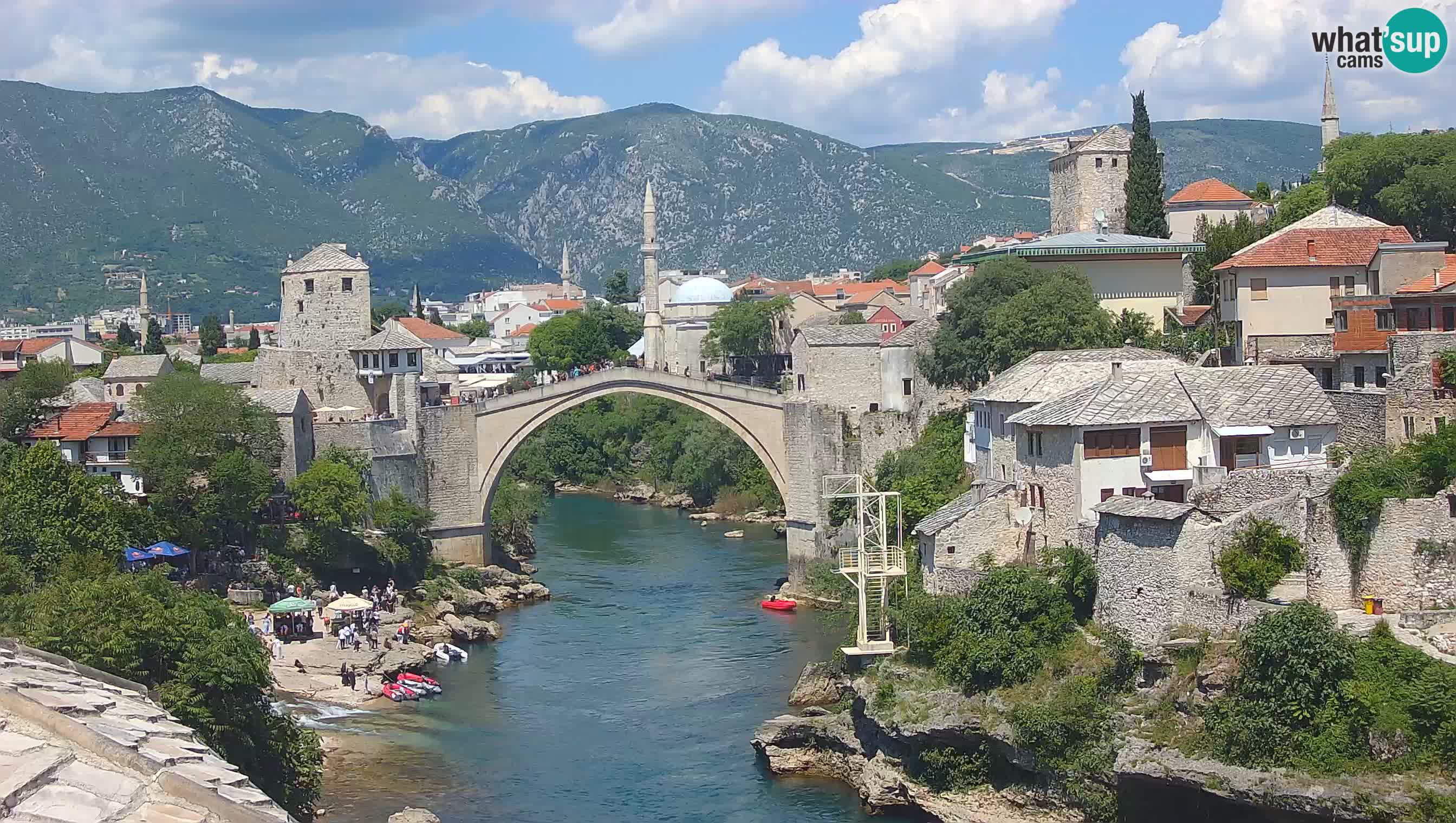 Cámara web de Mostar – El Viejo Puente sobre el río Neretva