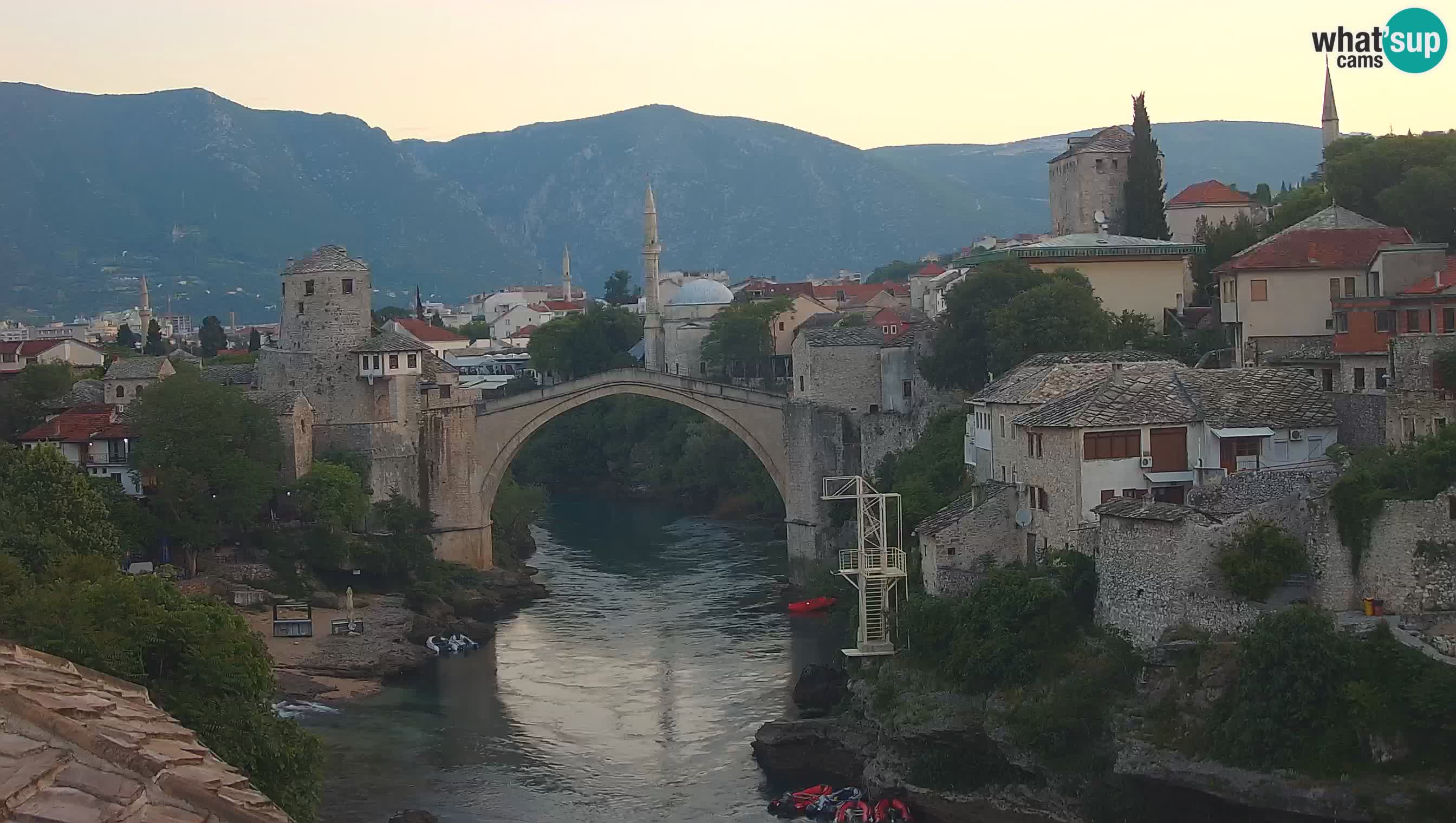 Mostar web kamera – Stari Most i rijeka Neretva – Goa Mostar