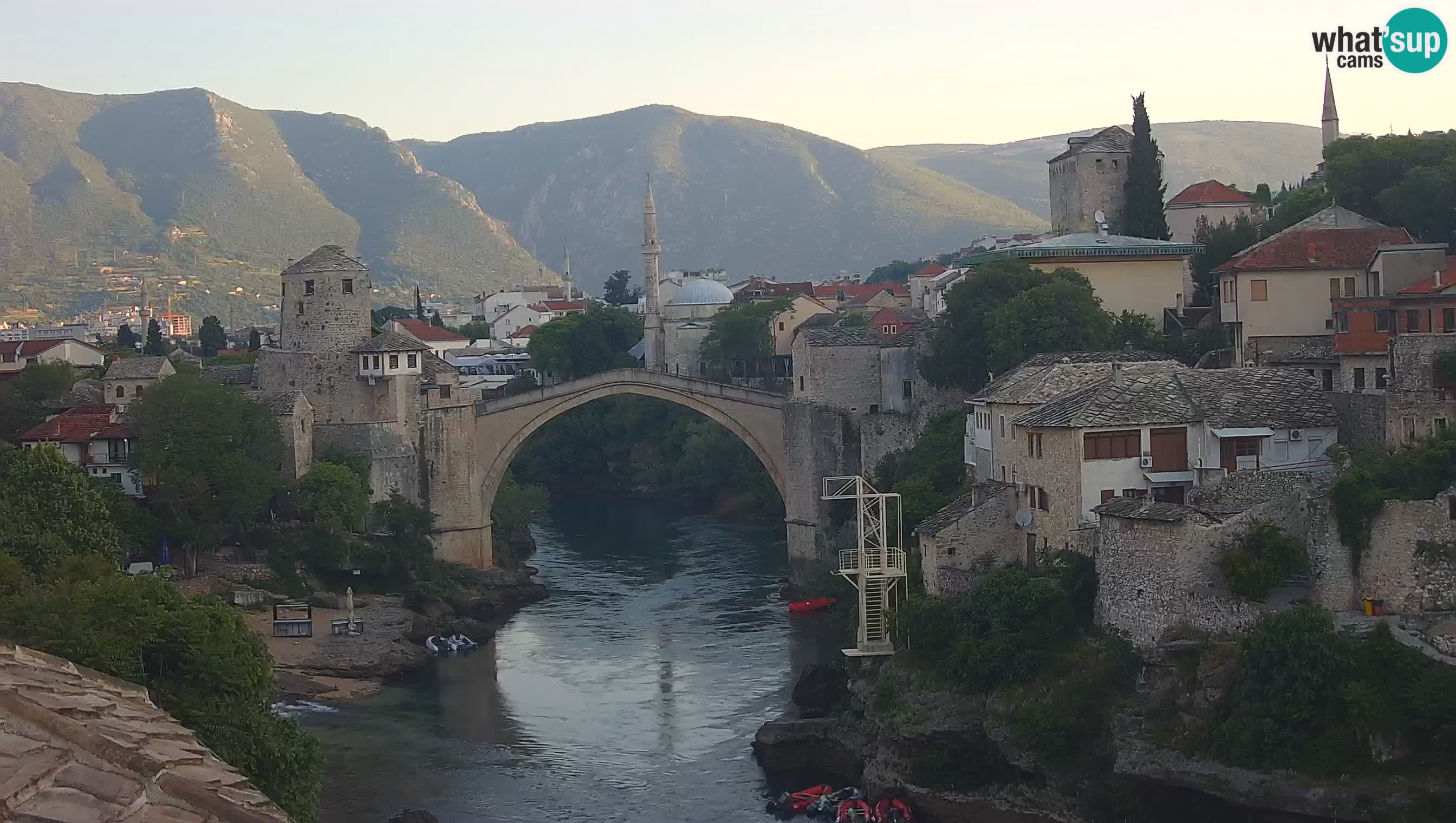 Mostar web kamera – Stari Most i rijeka Neretva – Goa Mostar