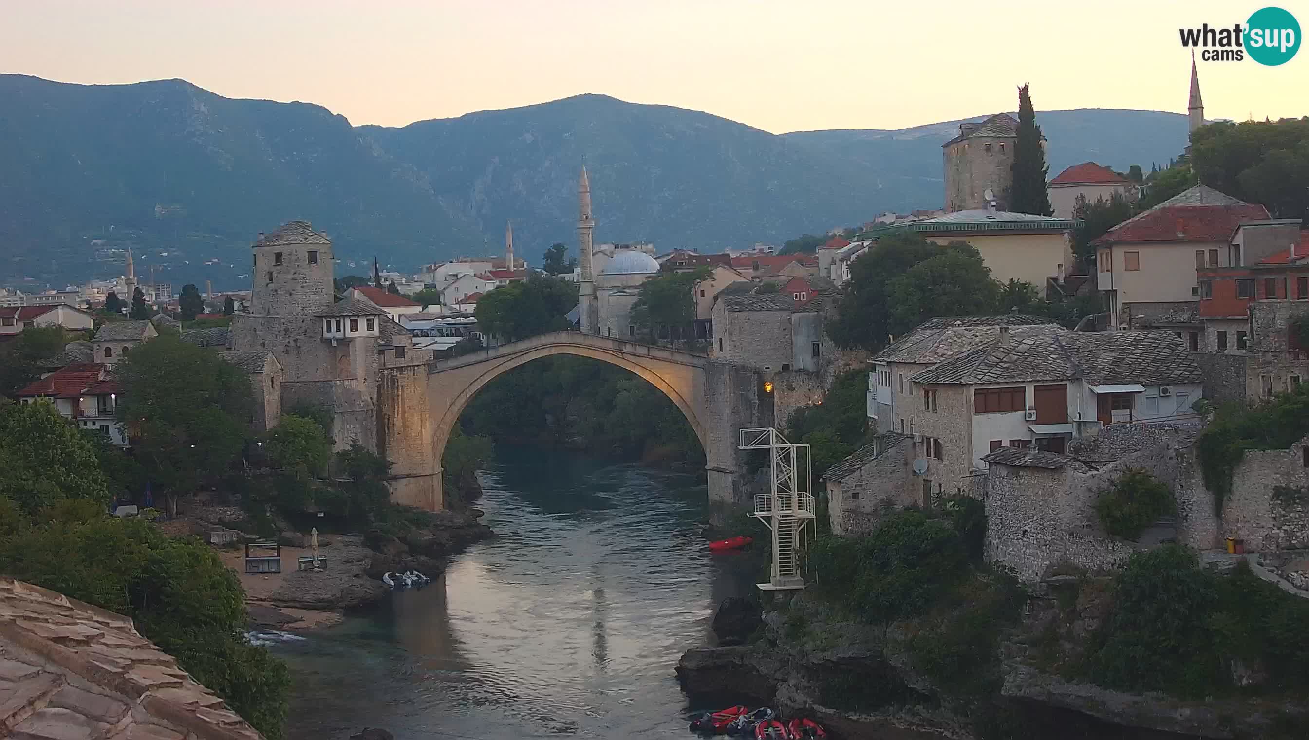 Mostar web kamera – Stari Most i rijeka Neretva – Goa Mostar