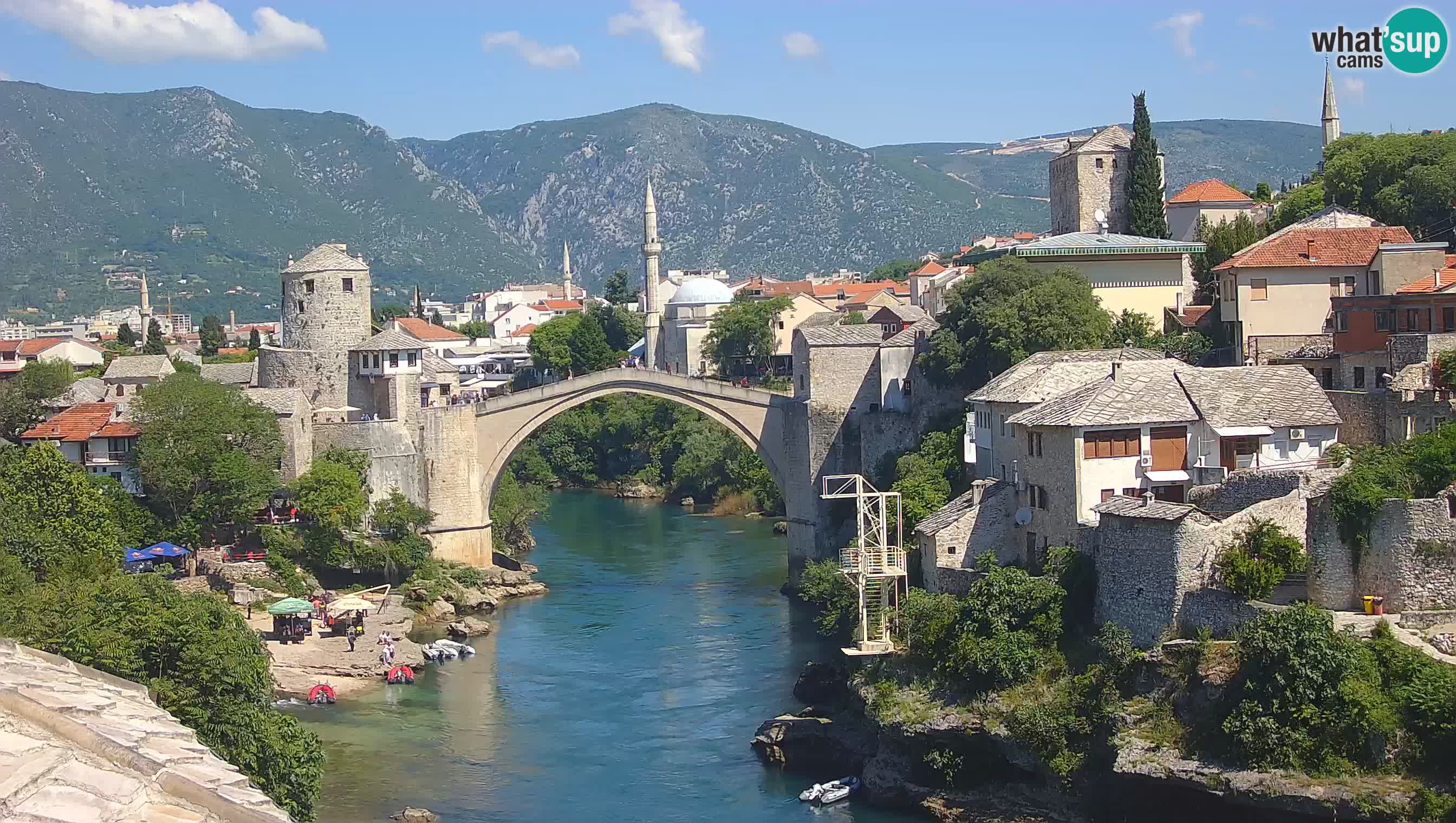 Webcam Mostar – Il Ponte Vecchio sul fiume Neretva