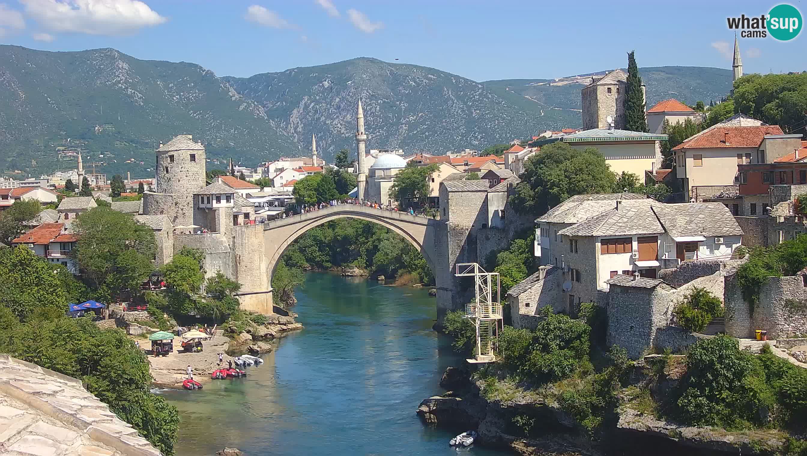 Webcam Mostar – Il Ponte Vecchio sul fiume Neretva