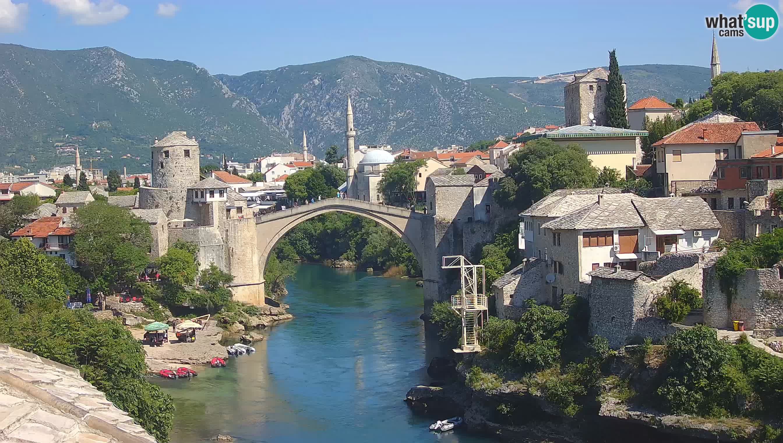 Webcam Mostar – Il Ponte Vecchio sul fiume Neretva