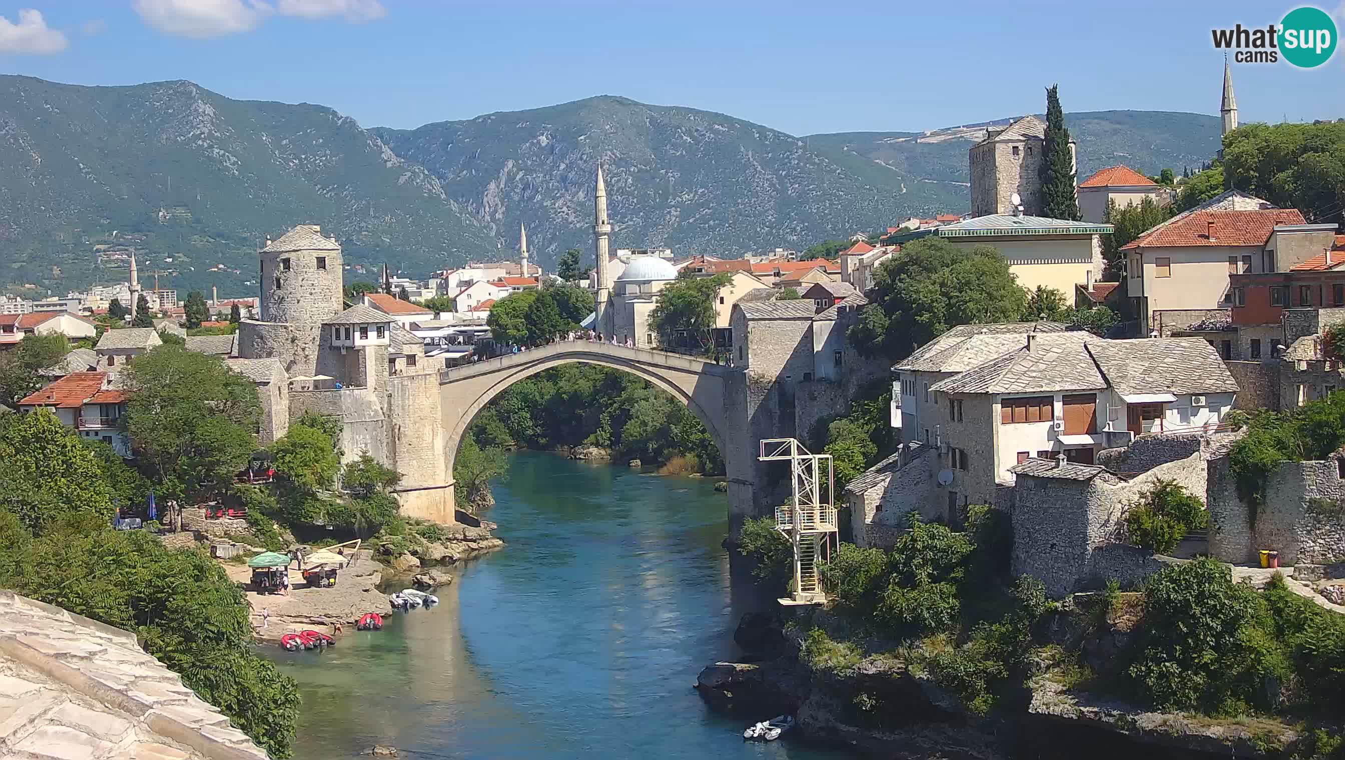 Mostar webcam – LIVE Old Bridge and Neretva river
