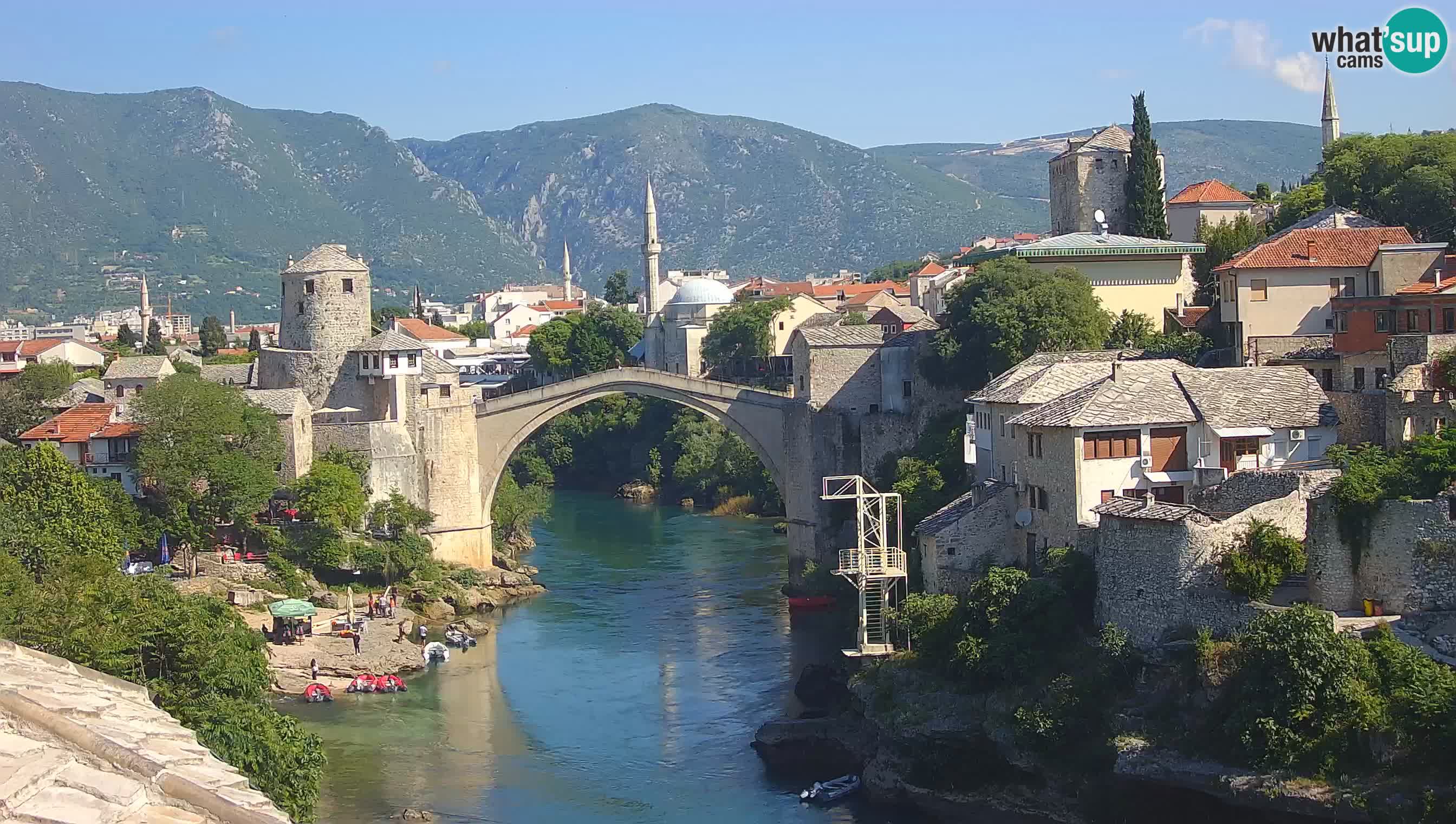 Mostar webcam – LIVE Old Bridge and Neretva river