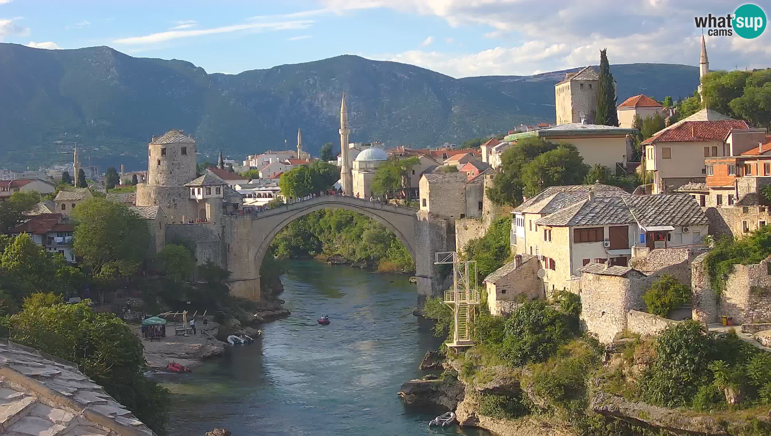 Cámara web de Mostar – El Viejo Puente sobre el río Neretva
