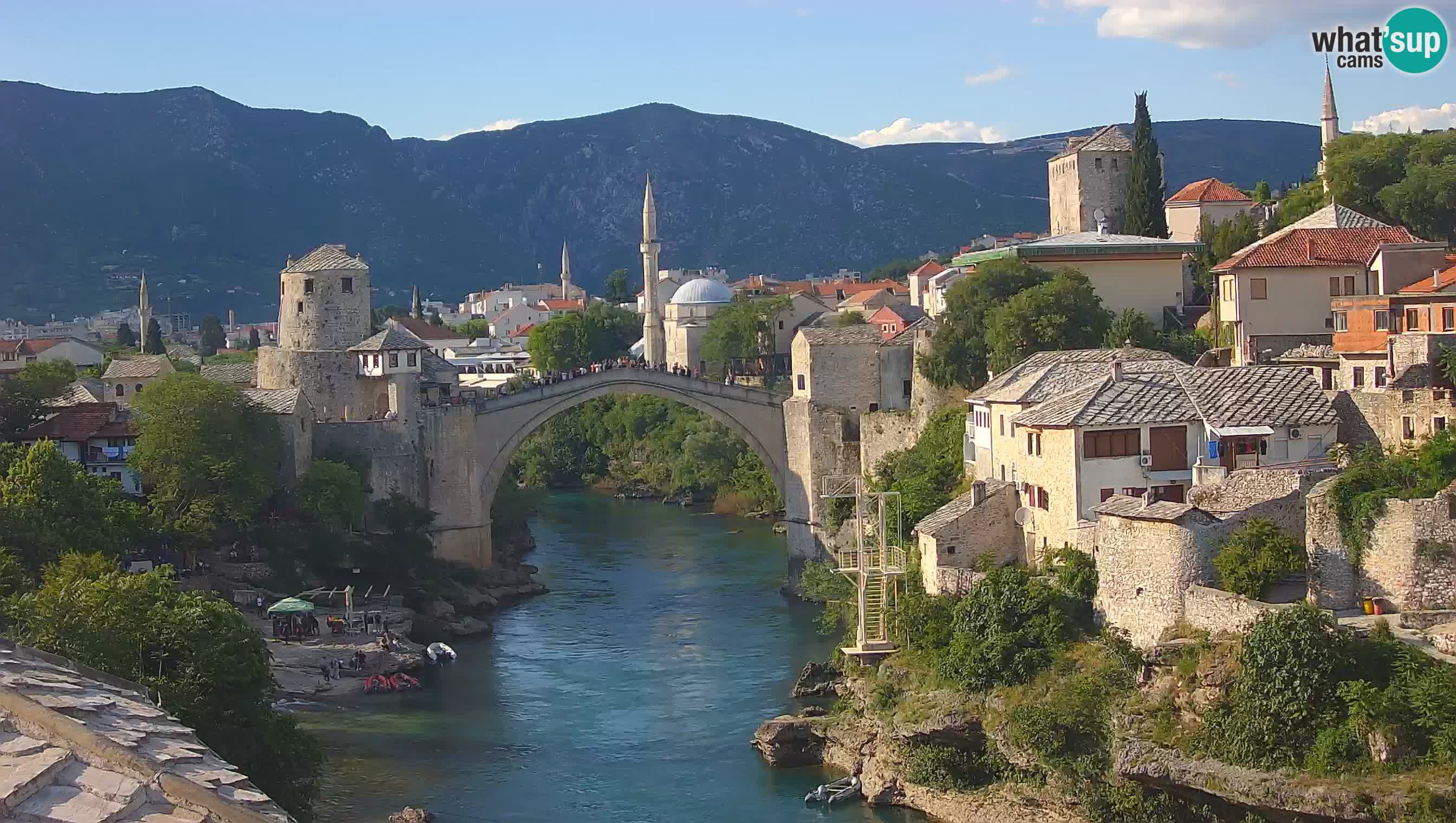 Cámara web de Mostar – El Viejo Puente sobre el río Neretva