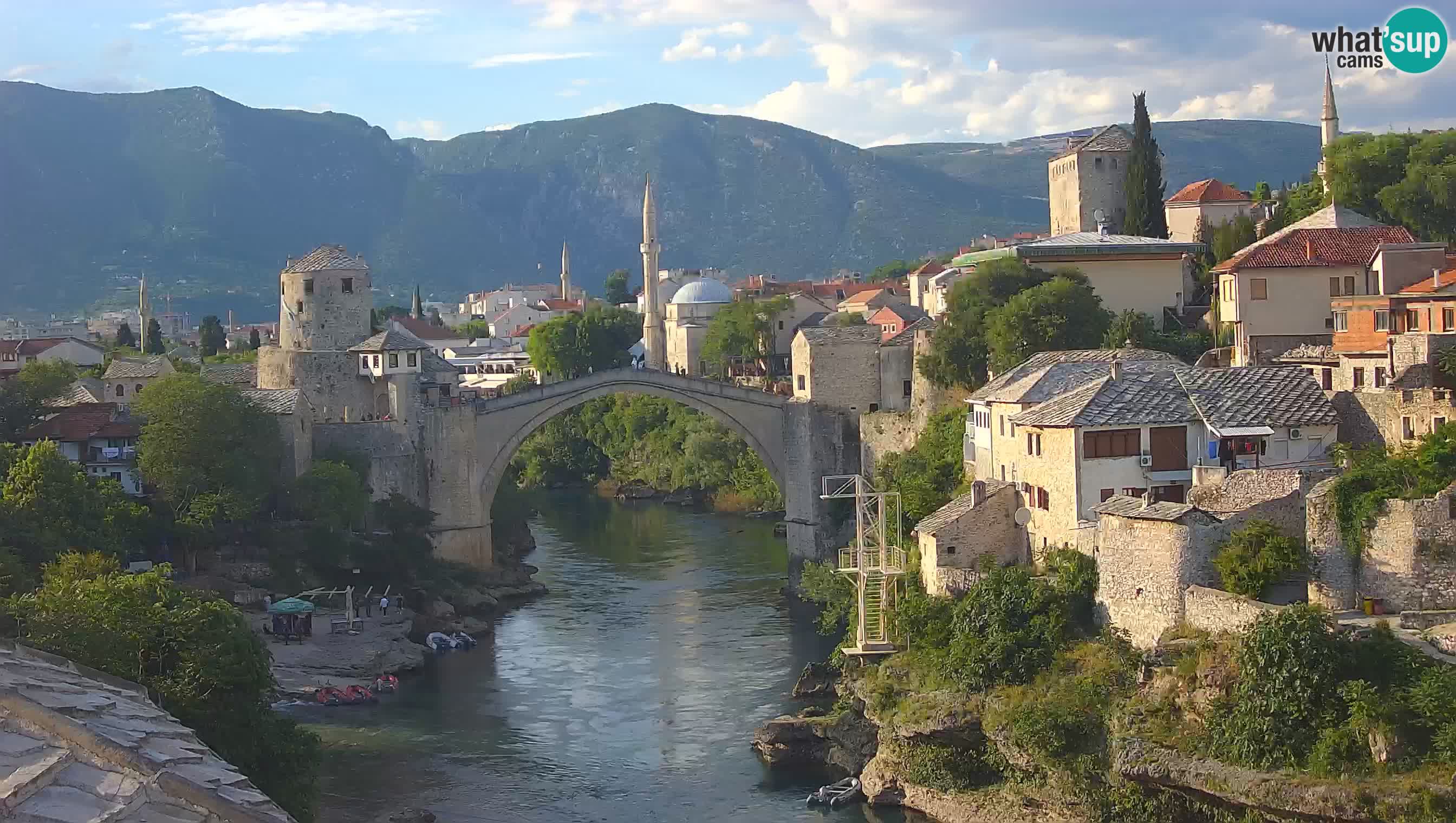 Cámara web de Mostar – El Viejo Puente sobre el río Neretva