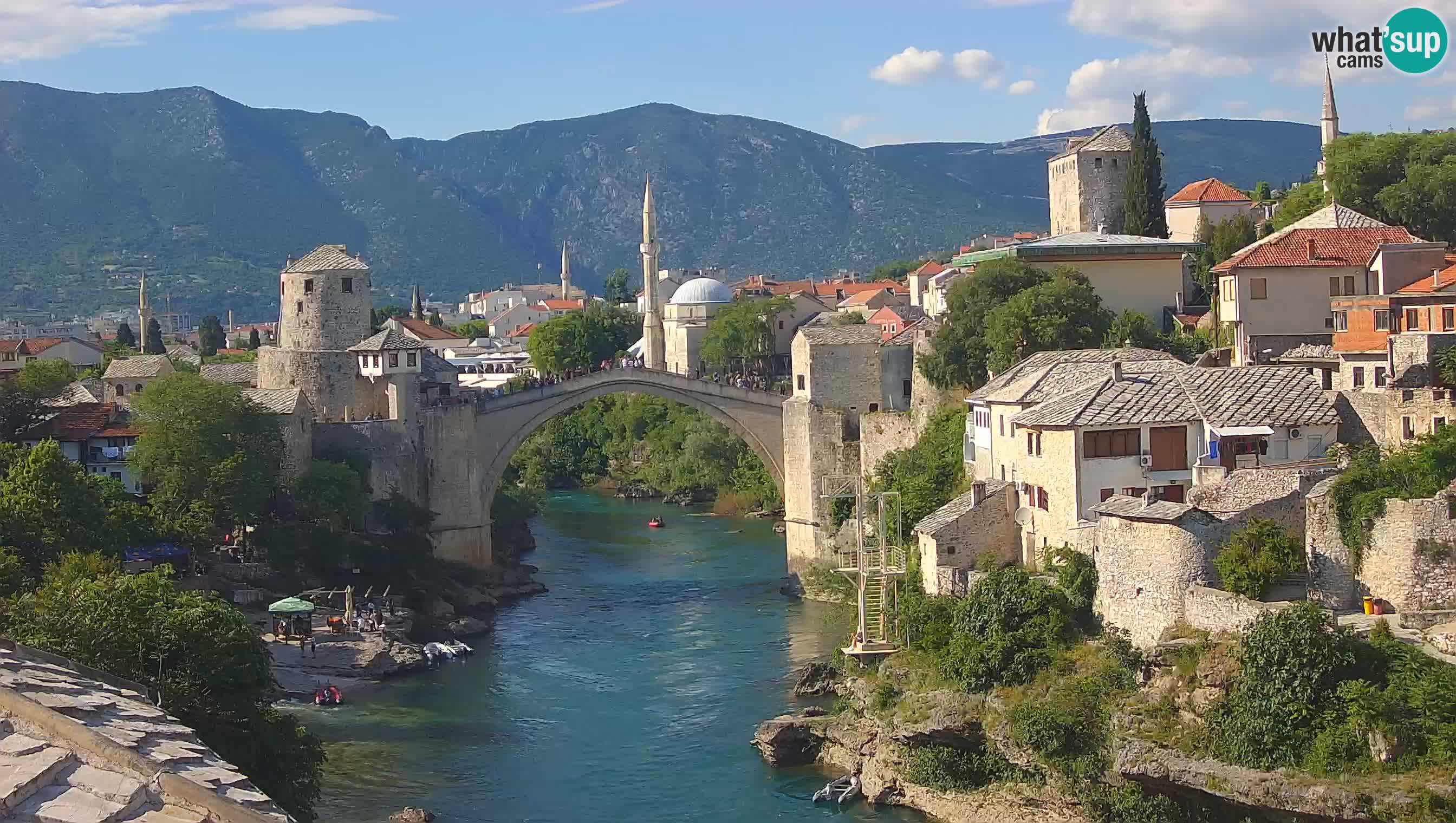 Cámara web de Mostar – El Viejo Puente sobre el río Neretva