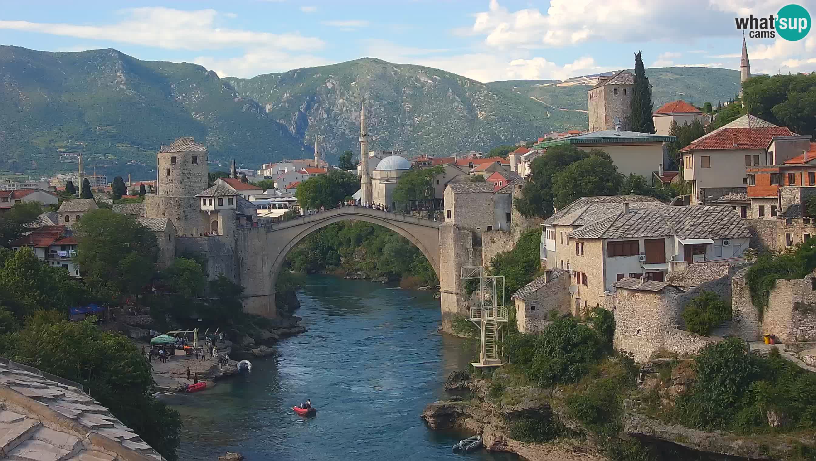 Cámara web de Mostar – El Viejo Puente sobre el río Neretva