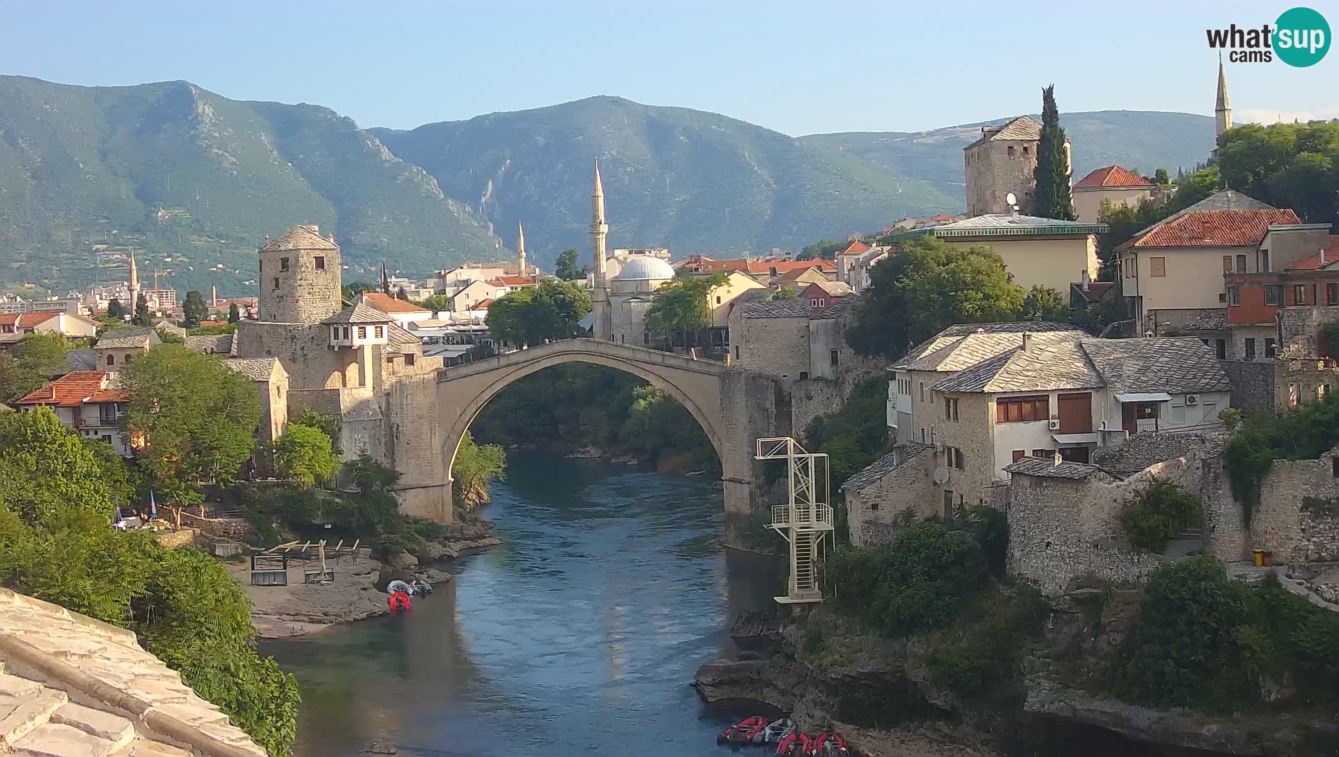 Webcam Mostar – Il Ponte Vecchio sul fiume Neretva