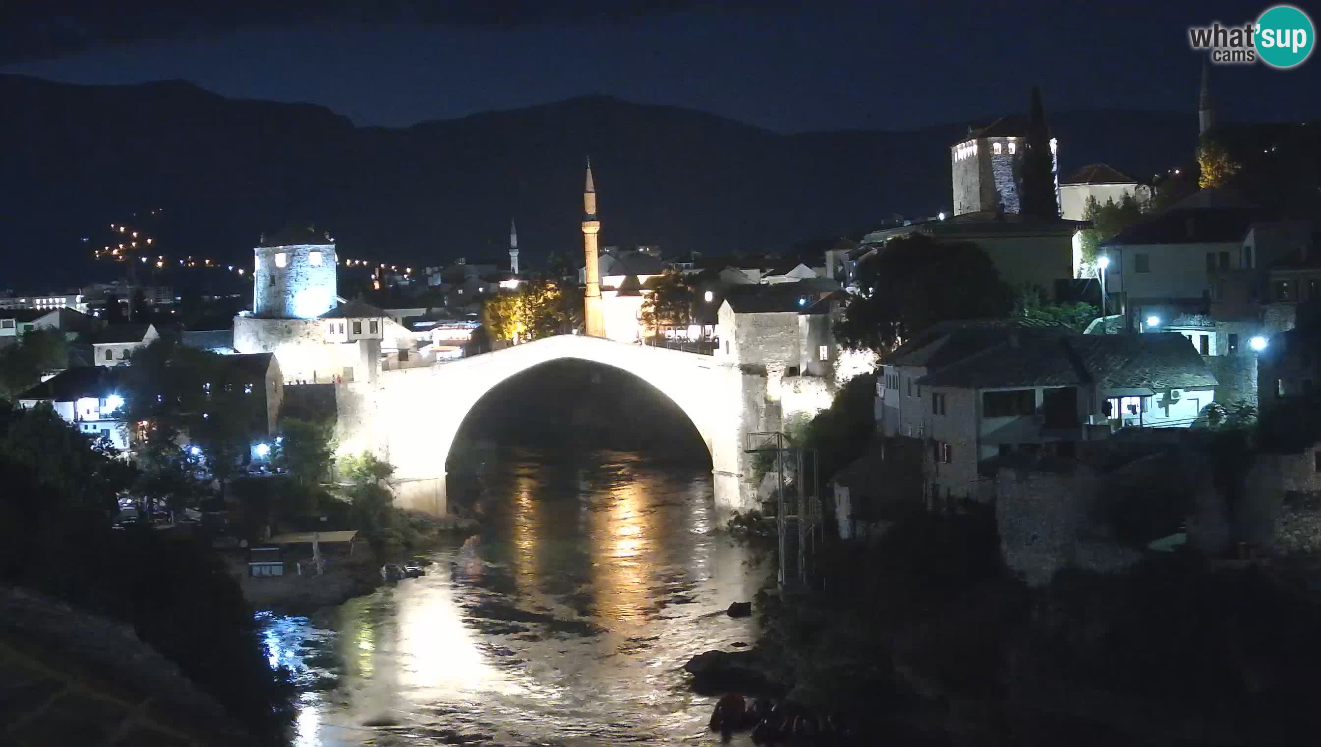 Webcam de Mostar – Le Vieux Pont sur la rivière Neretva