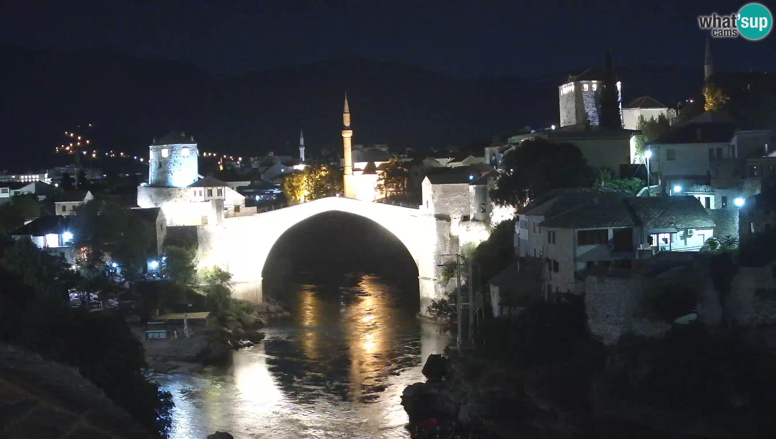 Webcam de Mostar – Le Vieux Pont sur la rivière Neretva