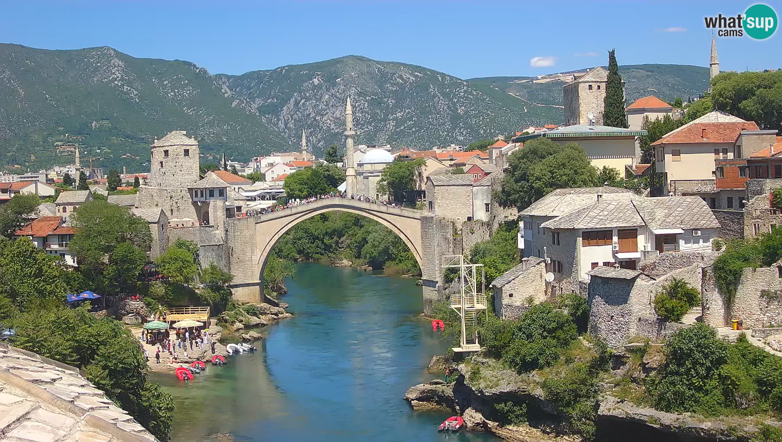 Mostar webcam – LIVE Old Bridge and Neretva river