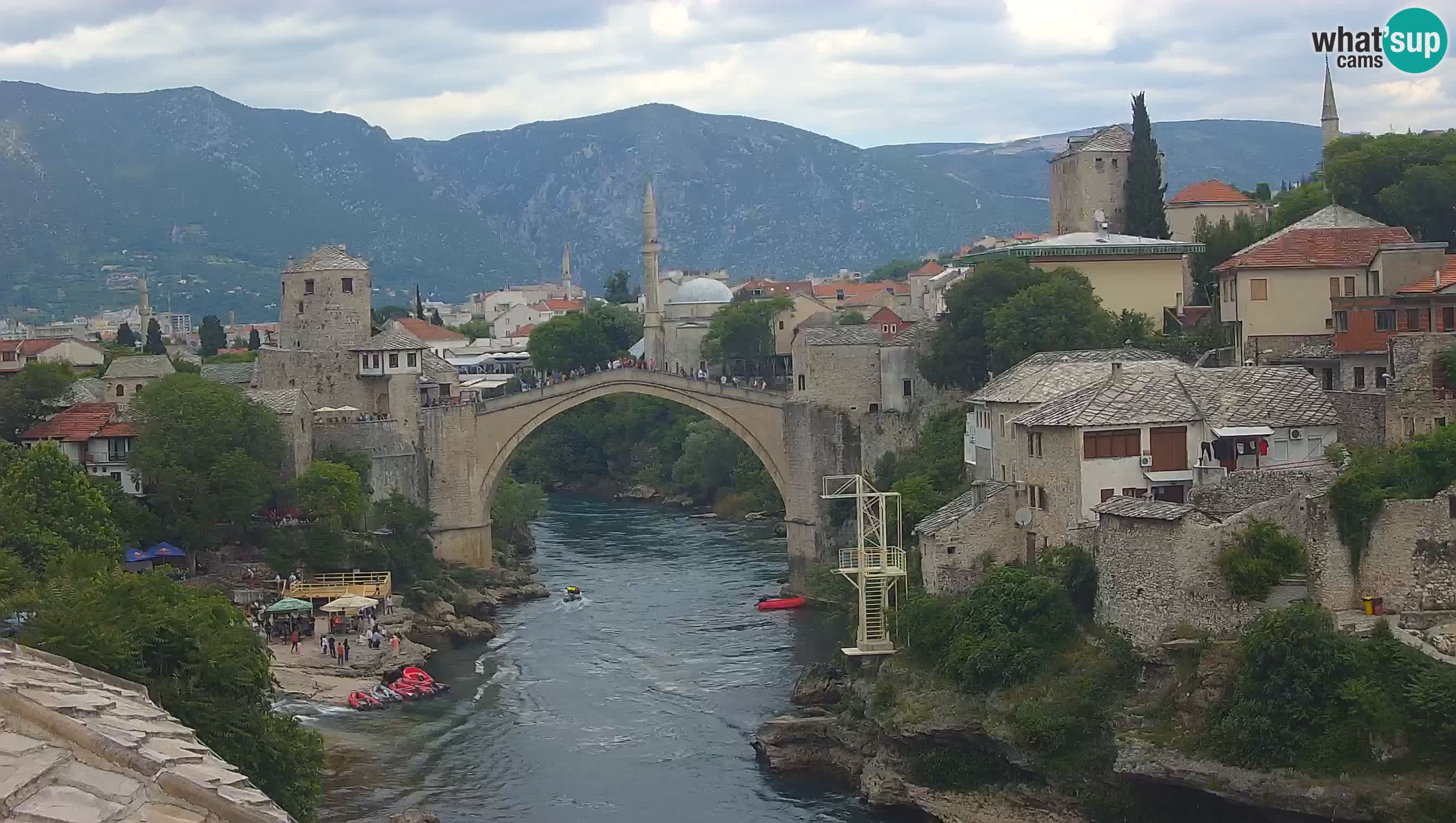 Webcam de Mostar – Le Vieux Pont sur la rivière Neretva