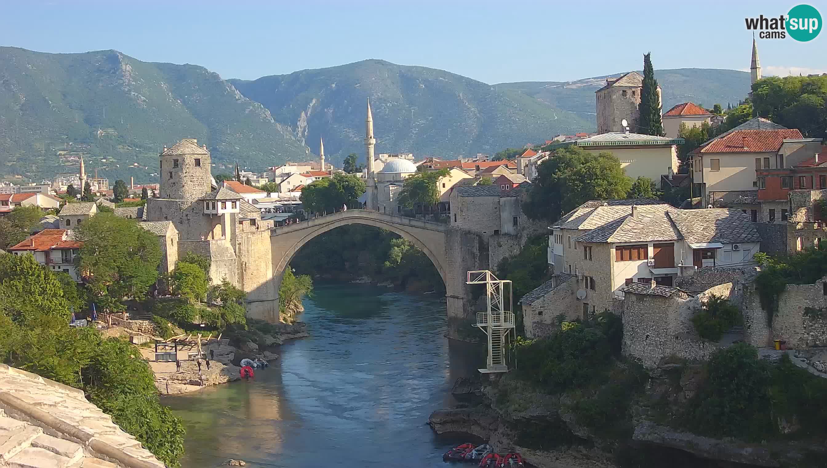 Webcam Mostar – Il Ponte Vecchio sul fiume Neretva