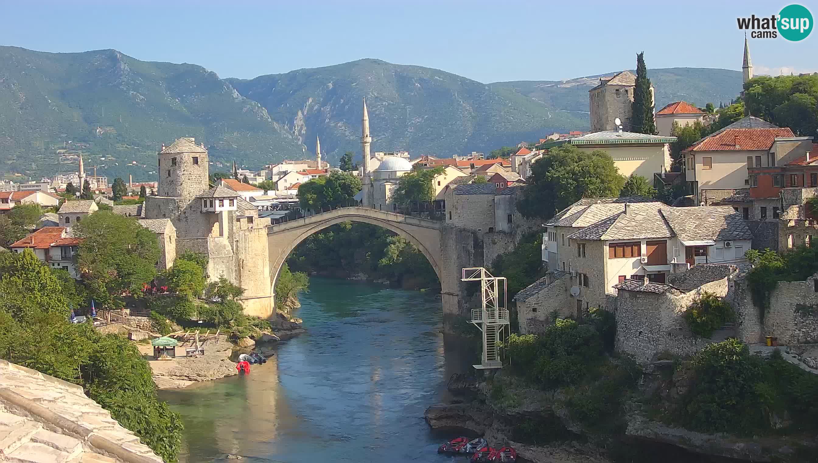 Spletna kamera Mostar – Stari Most in reka Neretva