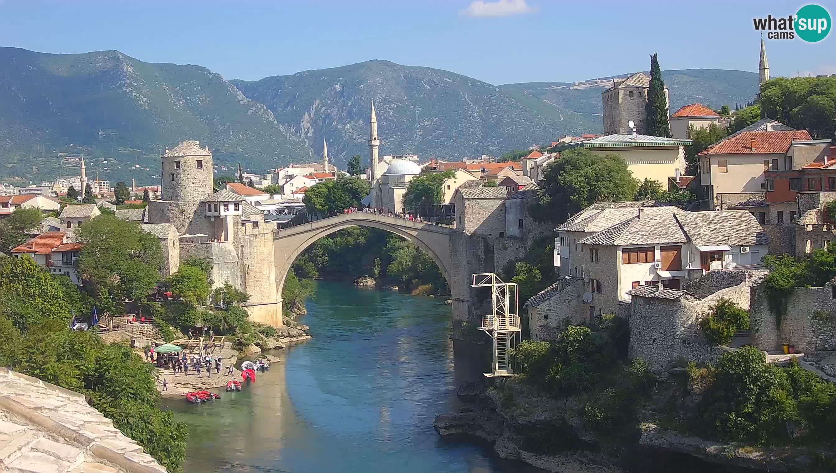 Mostar webcam – LIVE Old Bridge and Neretva river