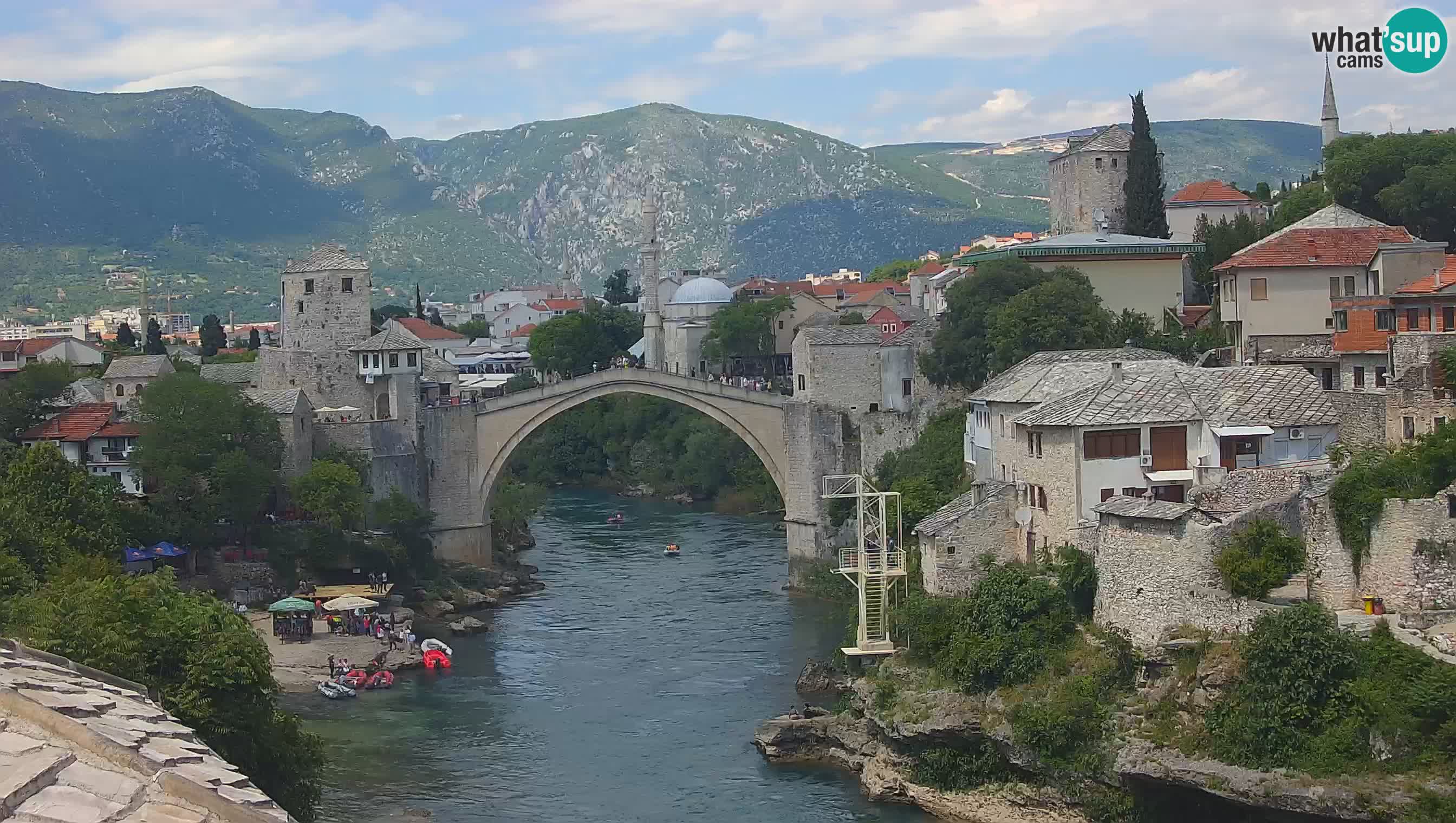 Spletna kamera Mostar – Stari Most in reka Neretva
