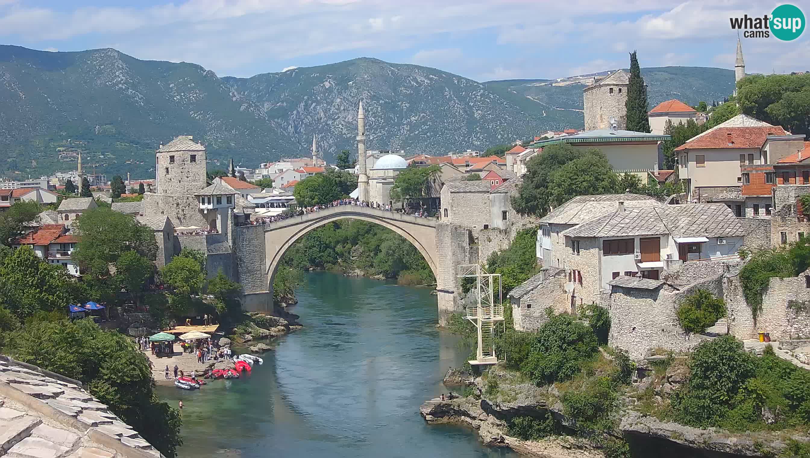 Mostar webcam – LIVE Old Bridge and Neretva river