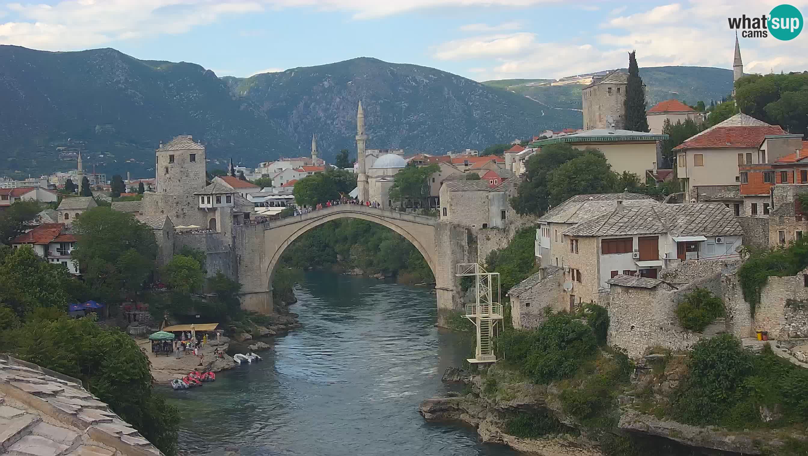 Mostar webcam – LIVE Old Bridge and Neretva river