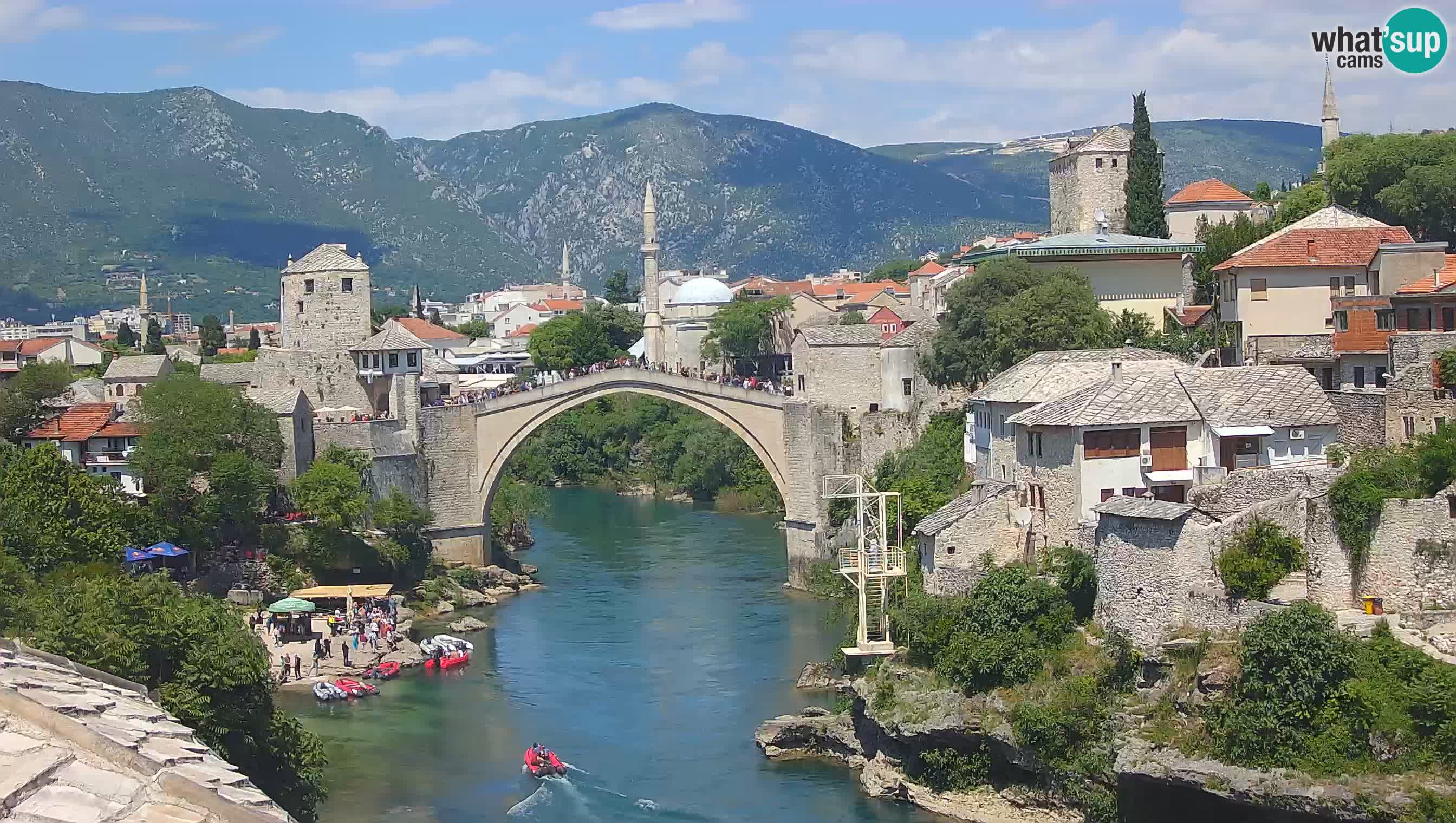 Mostar web kamera – Stari Most i rijeka Neretva – Goa Mostar