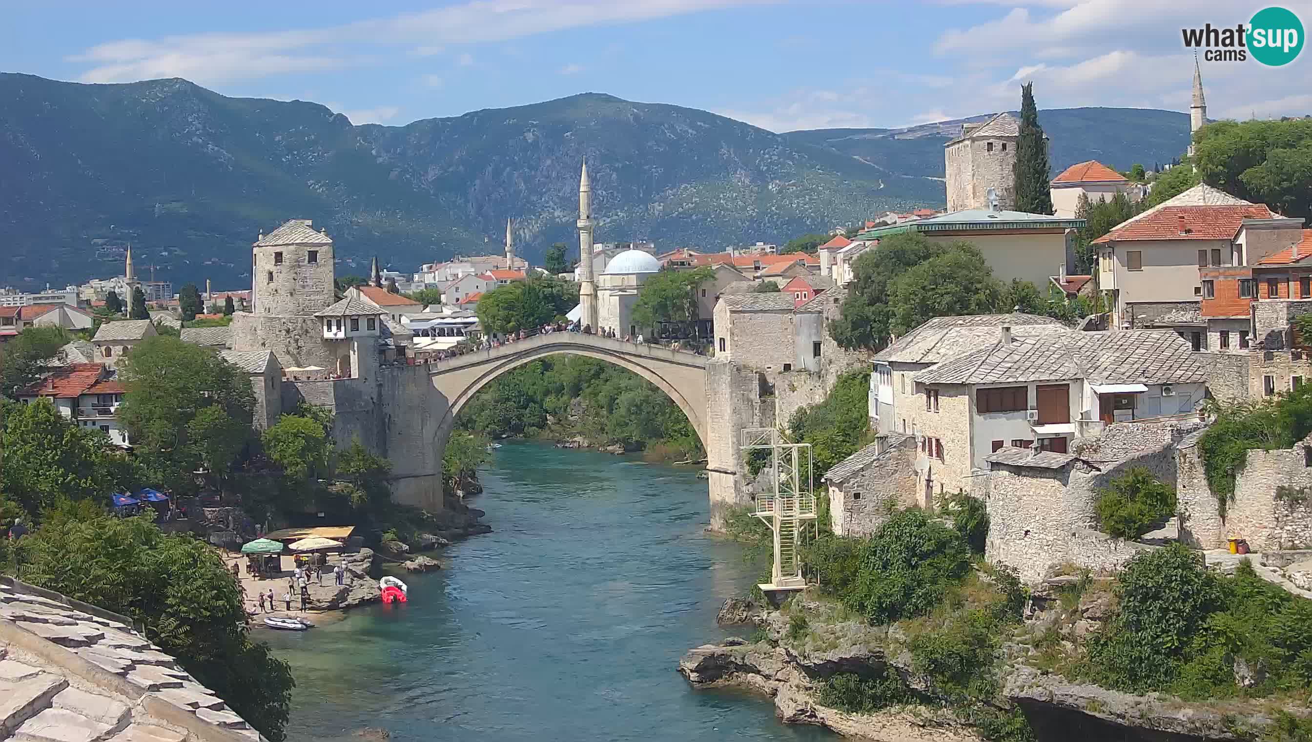 Mostar webcam – LIVE Old Bridge and Neretva river