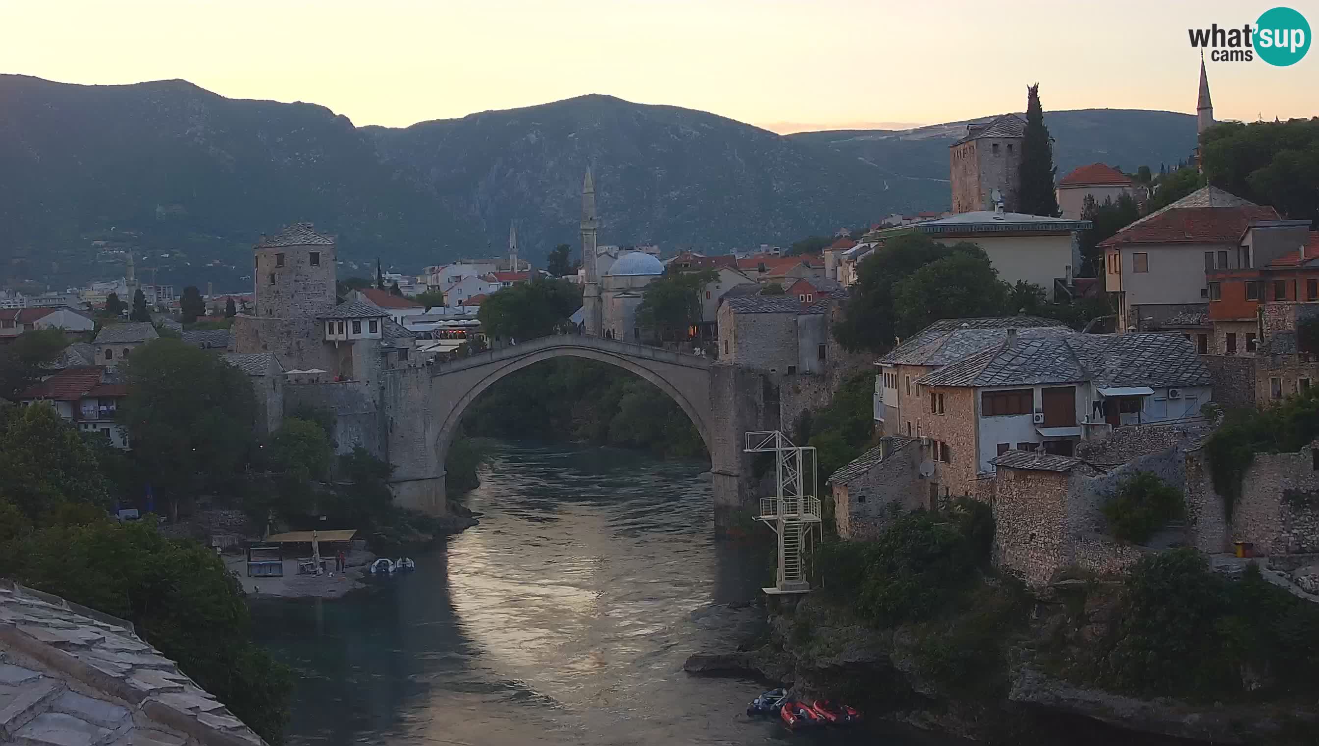 Mostar web kamera – Stari Most i rijeka Neretva – Goa Mostar