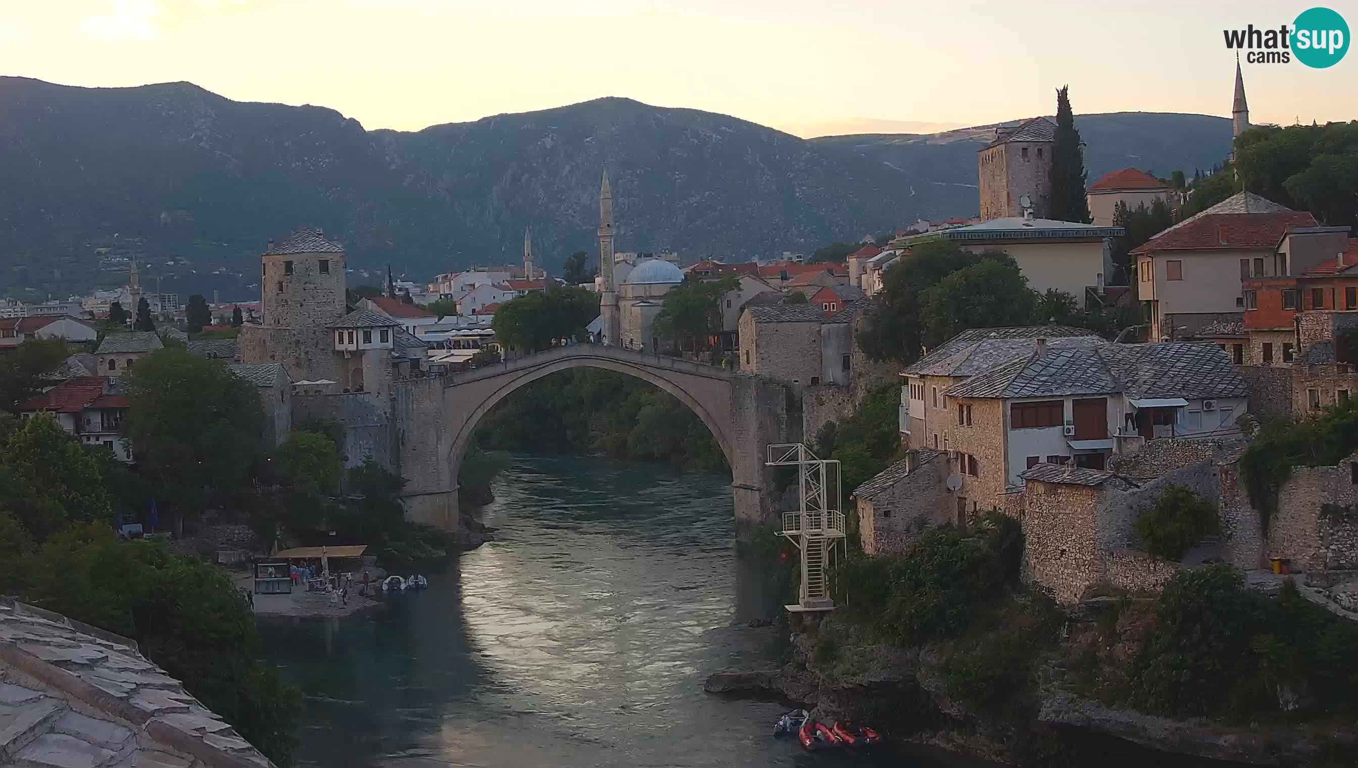 Webcam de Mostar – Le Vieux Pont sur la rivière Neretva
