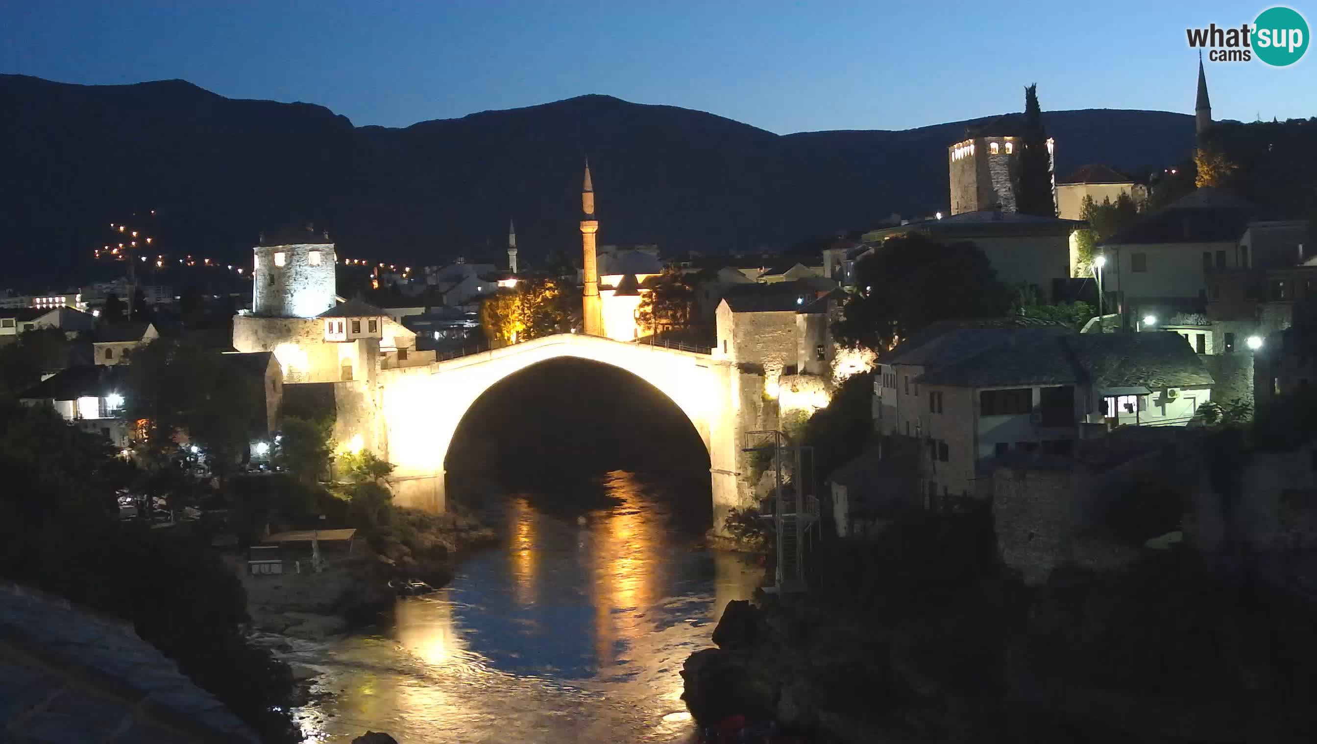Webcam de Mostar – Le Vieux Pont sur la rivière Neretva