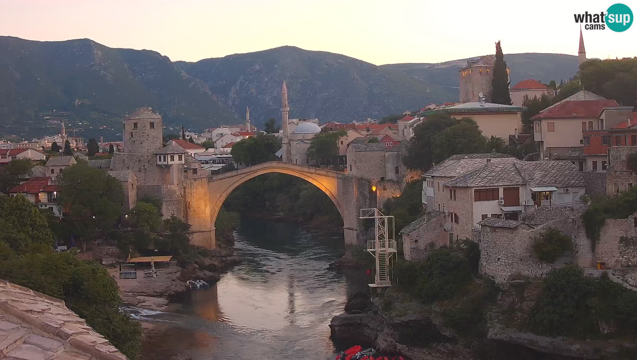 Mostar web kamera – Stari Most i rijeka Neretva – Goa Mostar