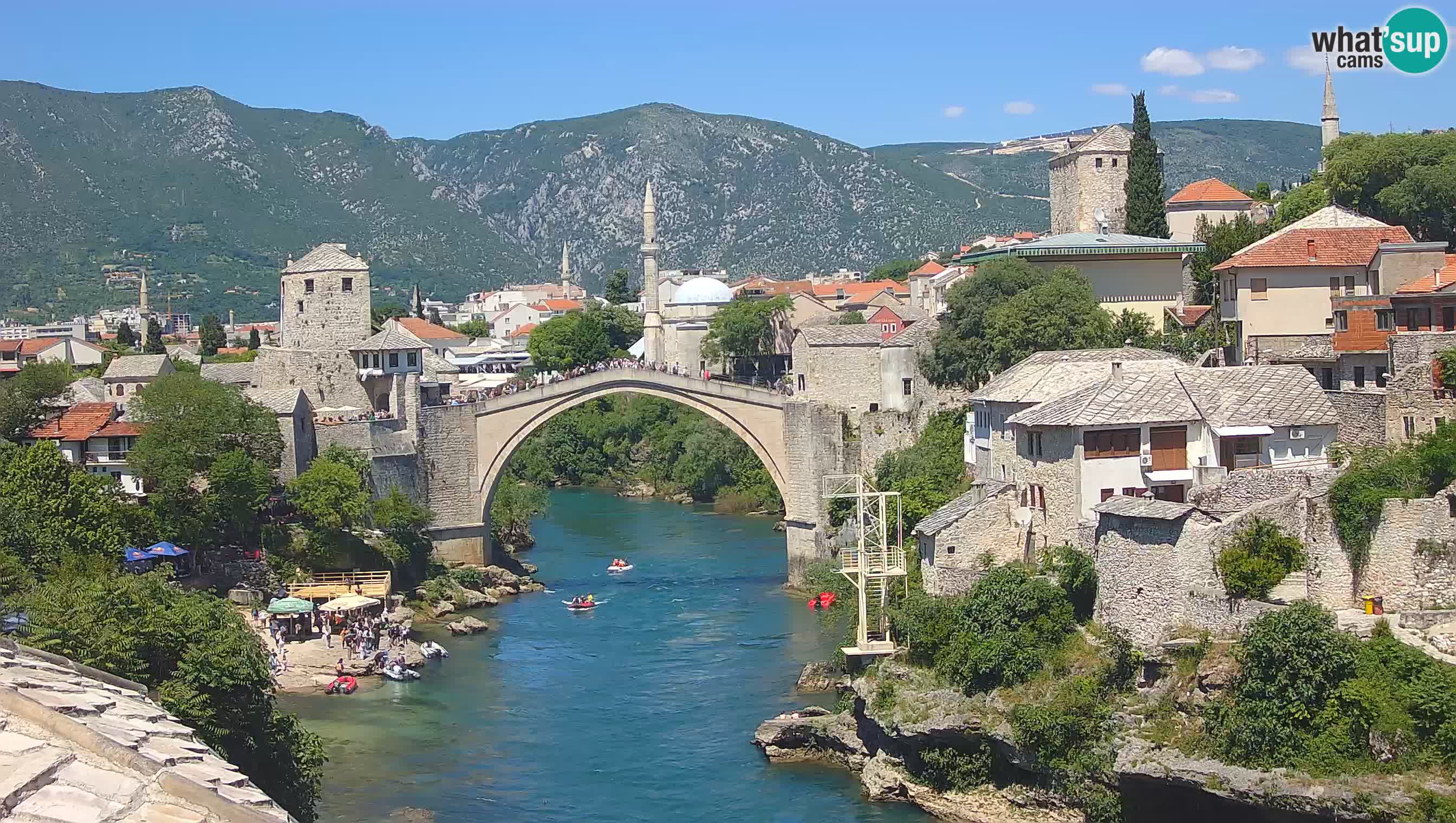 Mostar web kamera – Stari Most i rijeka Neretva – Goa Mostar