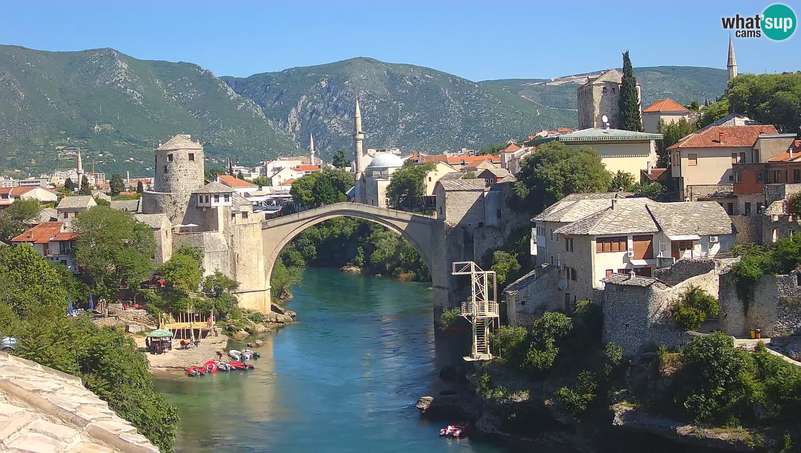 Spletna kamera Mostar – Stari Most in reka Neretva