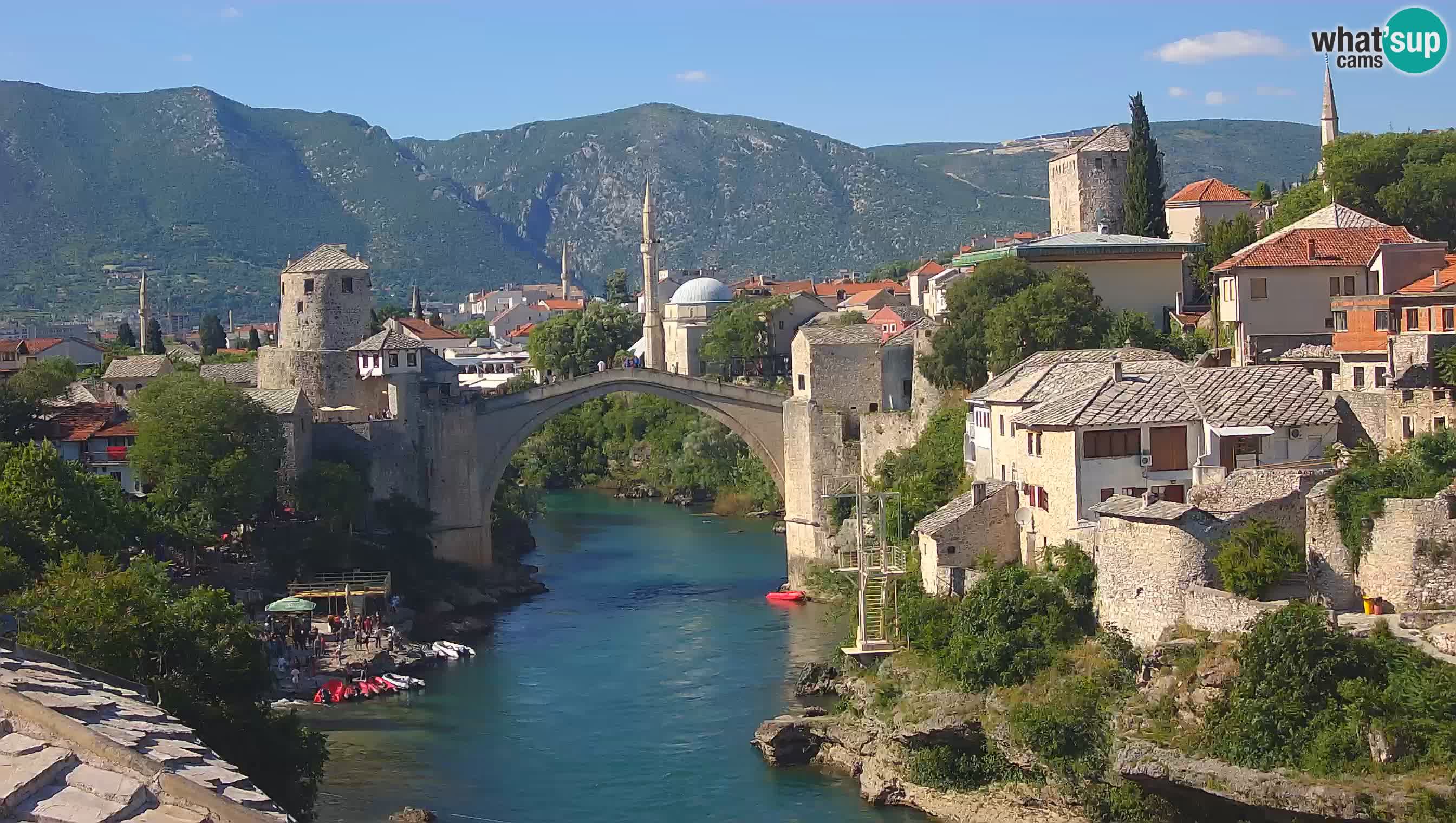 Mostar web kamera – Stari Most i rijeka Neretva – Goa Mostar