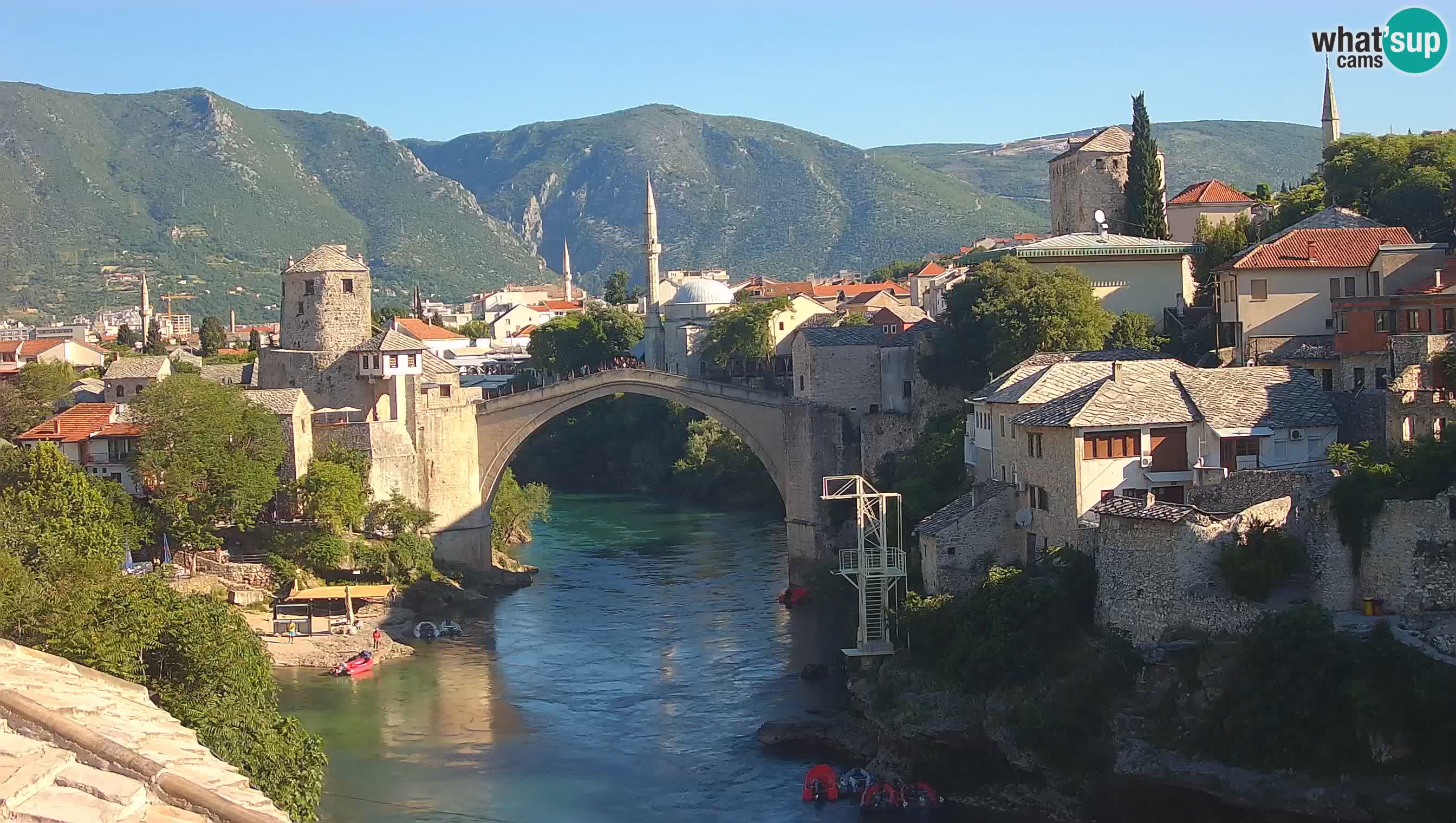 Webcam Mostar – Il Ponte Vecchio sul fiume Neretva
