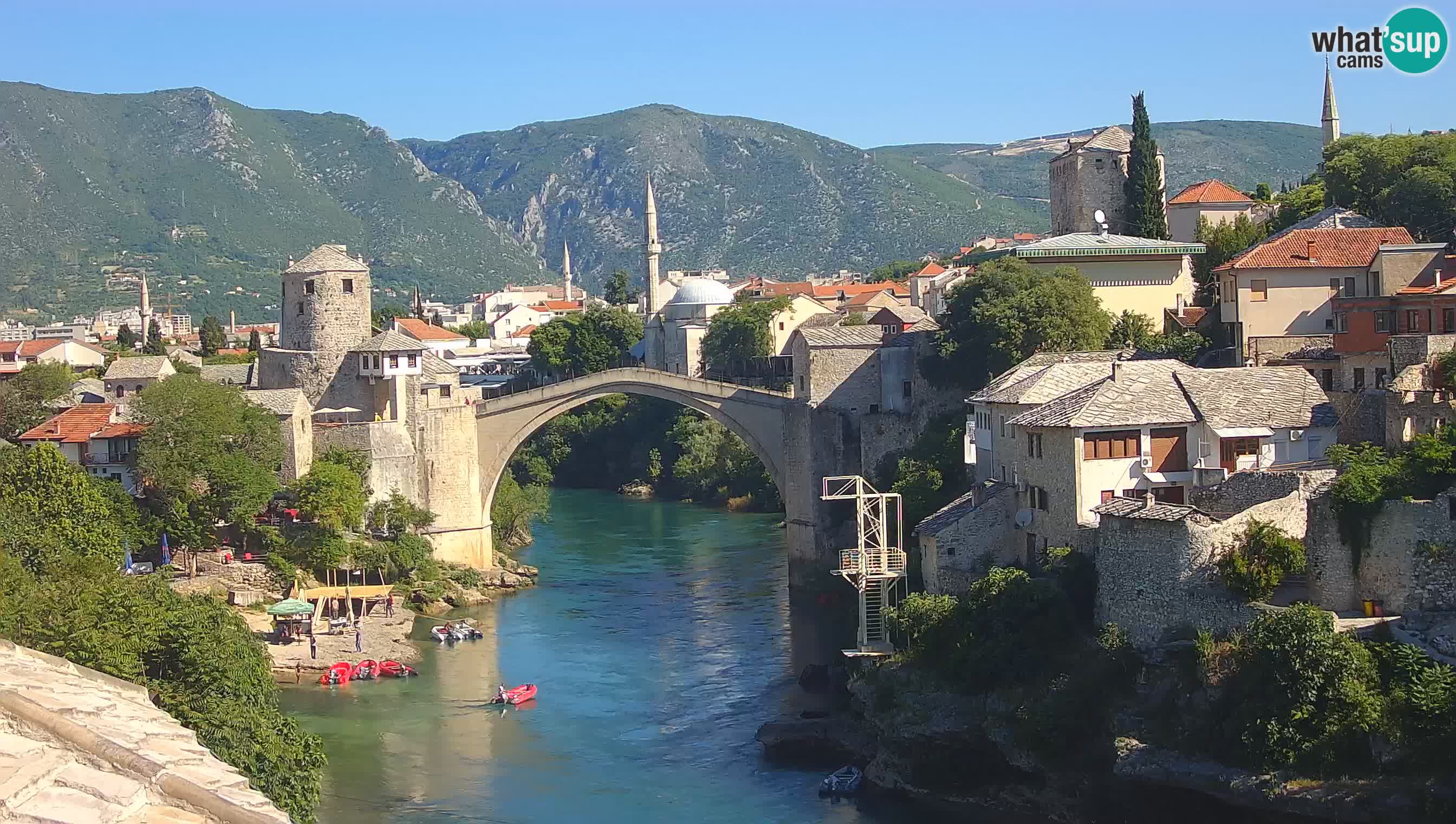 Mostar webcam – LIVE Old Bridge and Neretva river