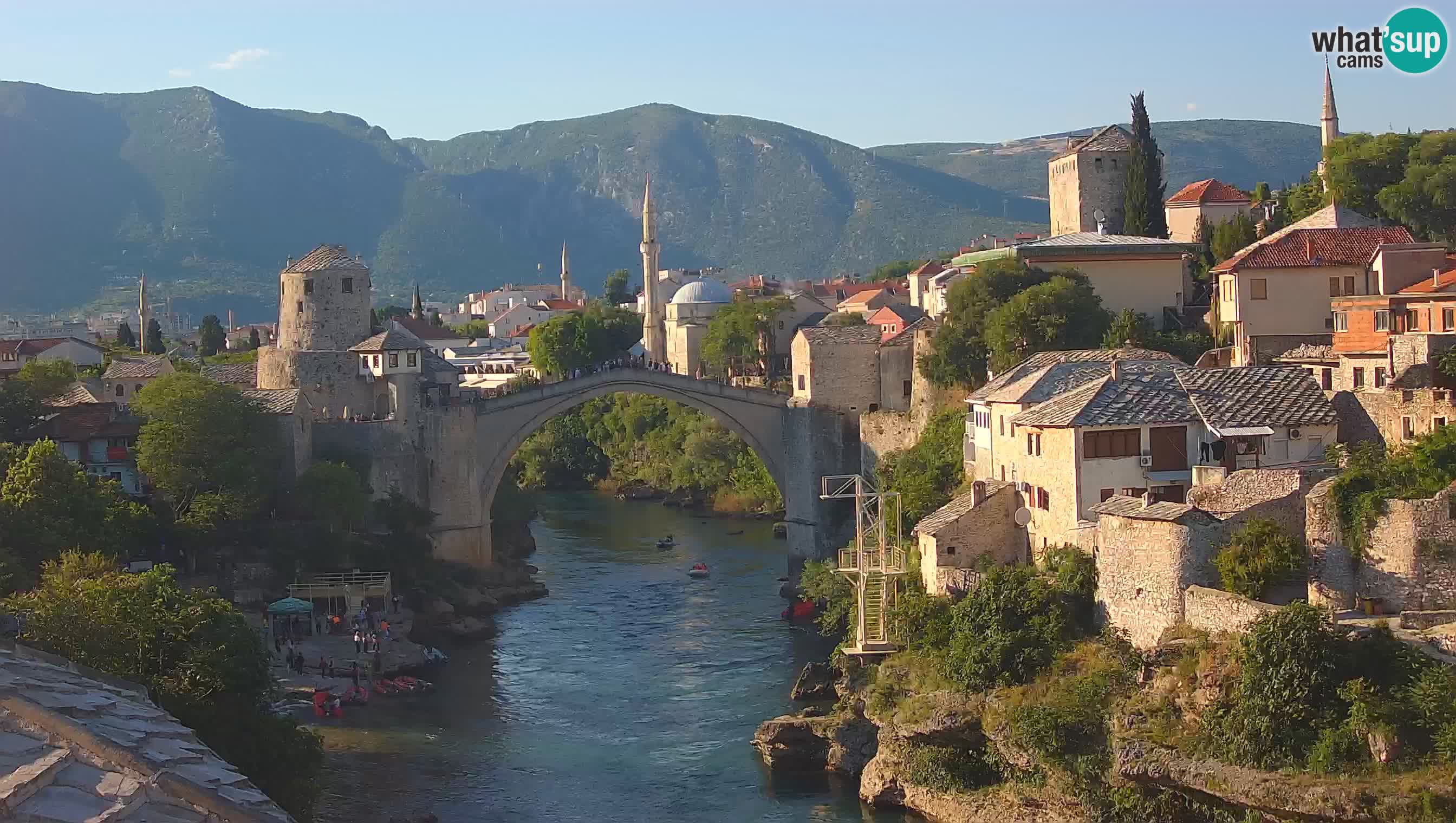 Cámara web de Mostar – El Viejo Puente sobre el río Neretva