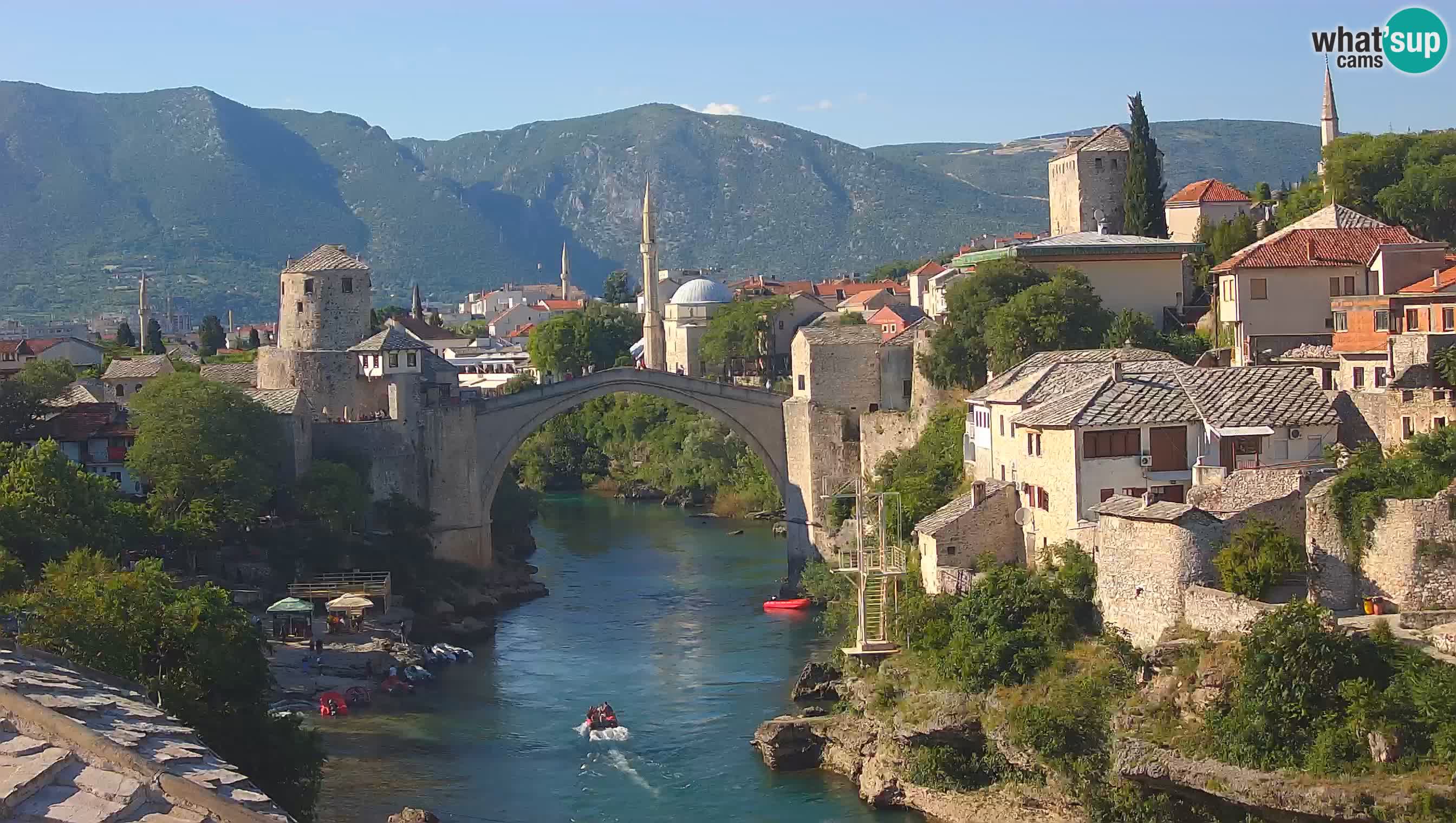 Cámara web de Mostar – El Viejo Puente sobre el río Neretva